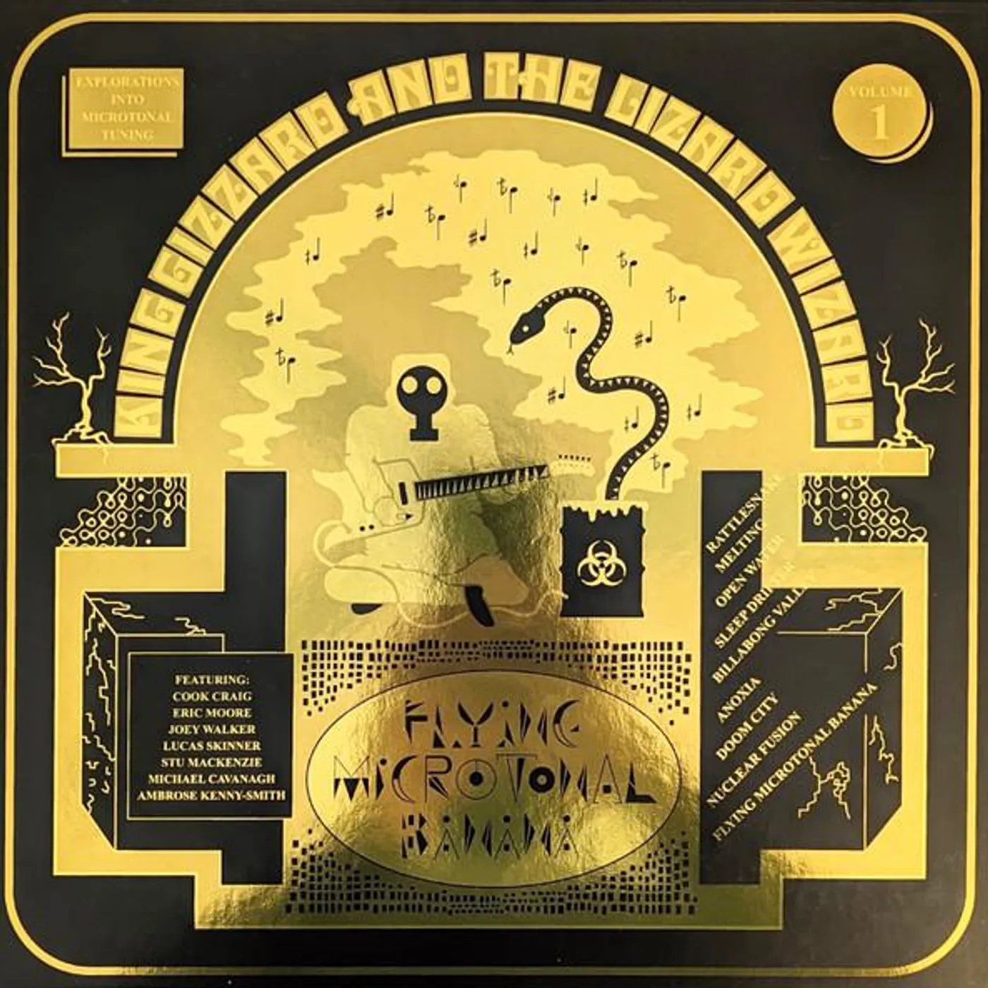 King Gizzard & The Lizard Wizard FLYING MICROTONAL BANANA (GOLDEN RATTLESNAKE EDITION VINYL) Vinyl Record