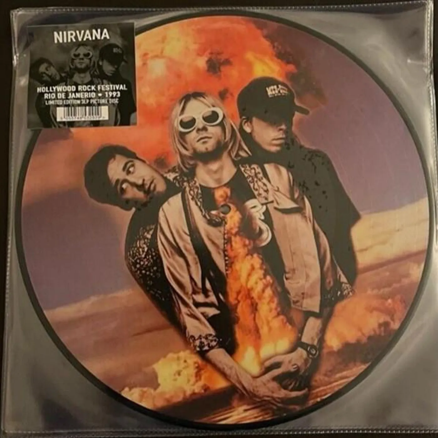 Nirvana LIVE HOLLYWOOD ROCK FESTIVAL RIO 1993 (PICTURE DISC) Vinyl Record