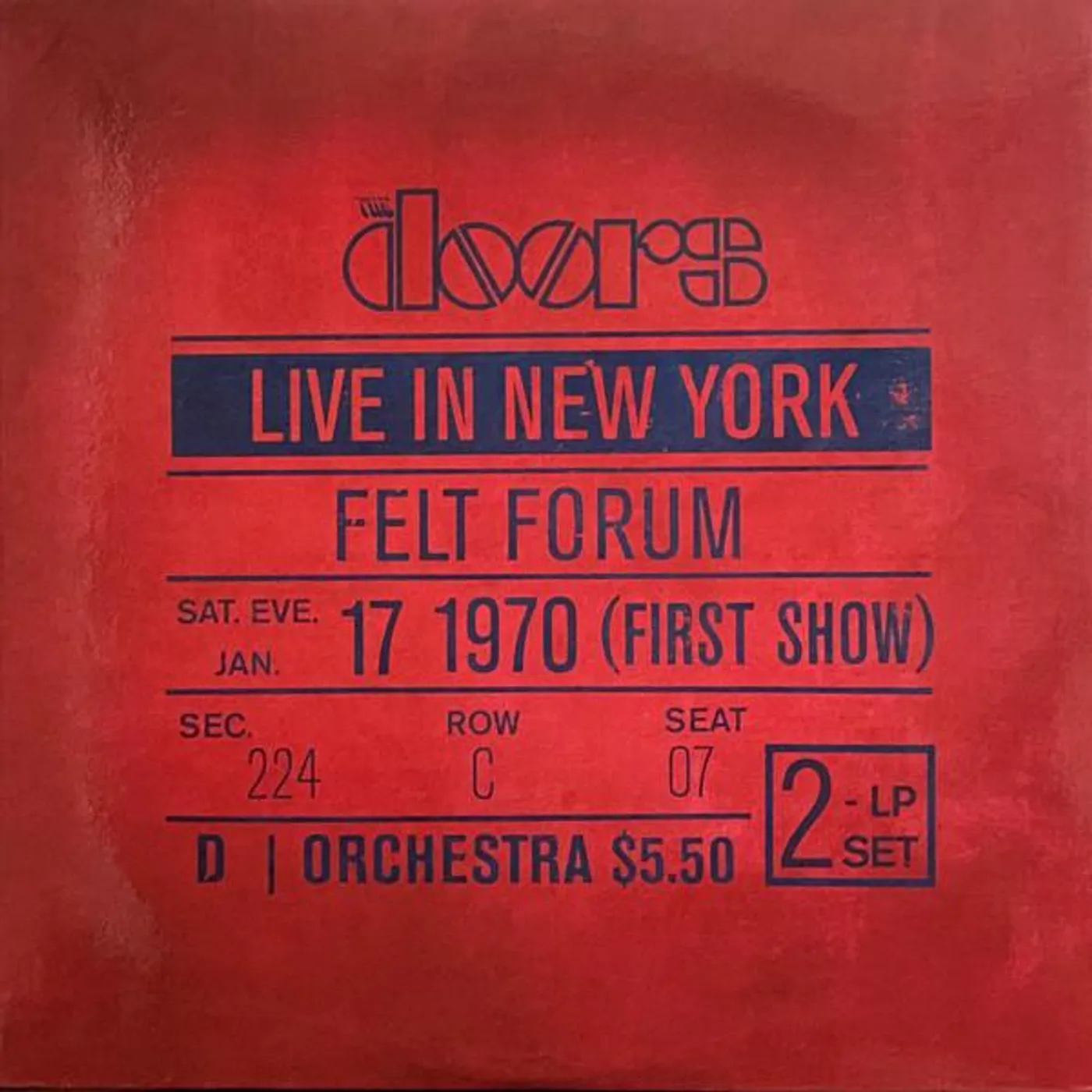 The Doors Live In New York Vinyl Record