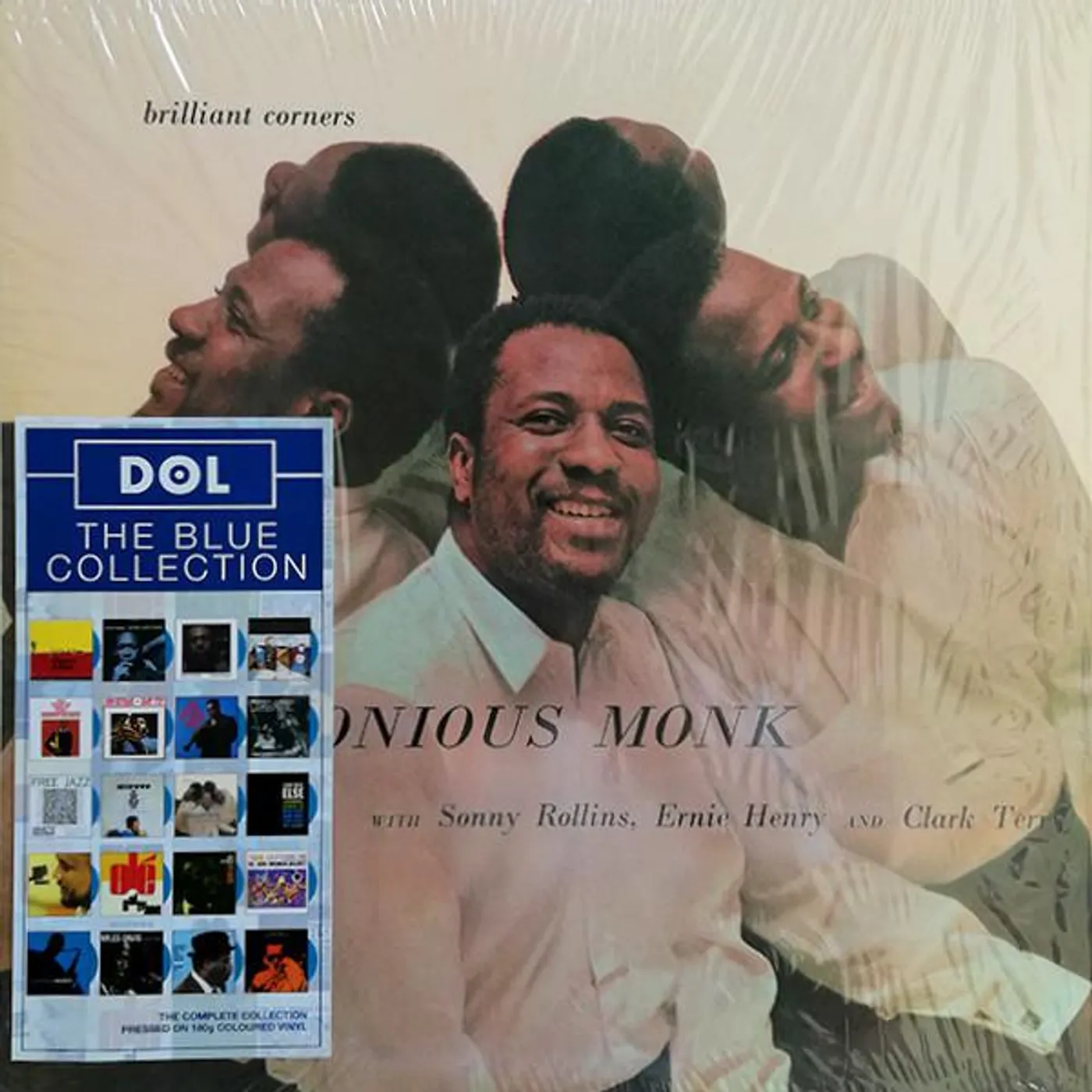 Thelonious Monk and Sonny Rollins BRILLANT CORNERS (BLUE VINYL) Vinyl Record
