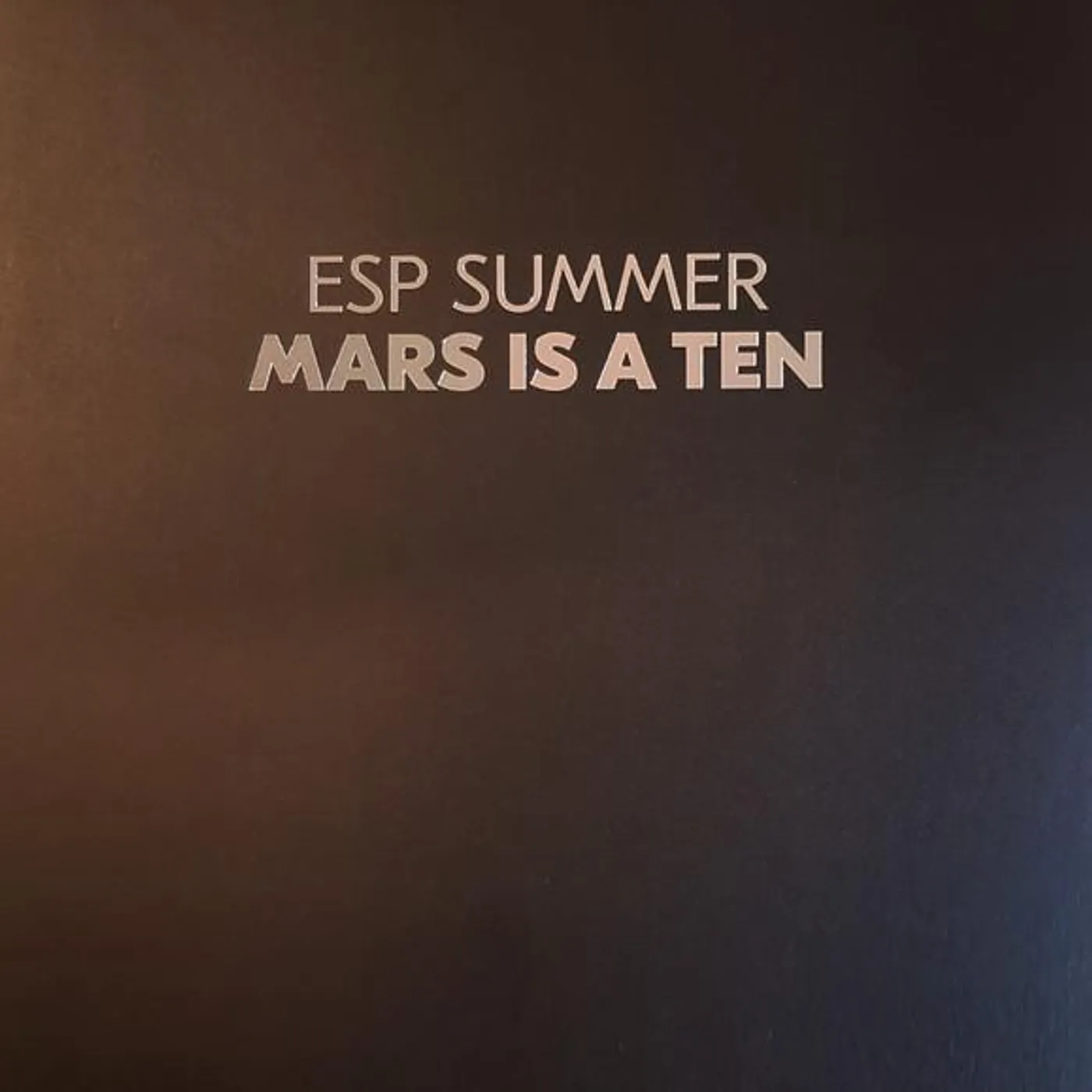 ESP Summer Mars Is A Ten (Clear) Vinyl Record