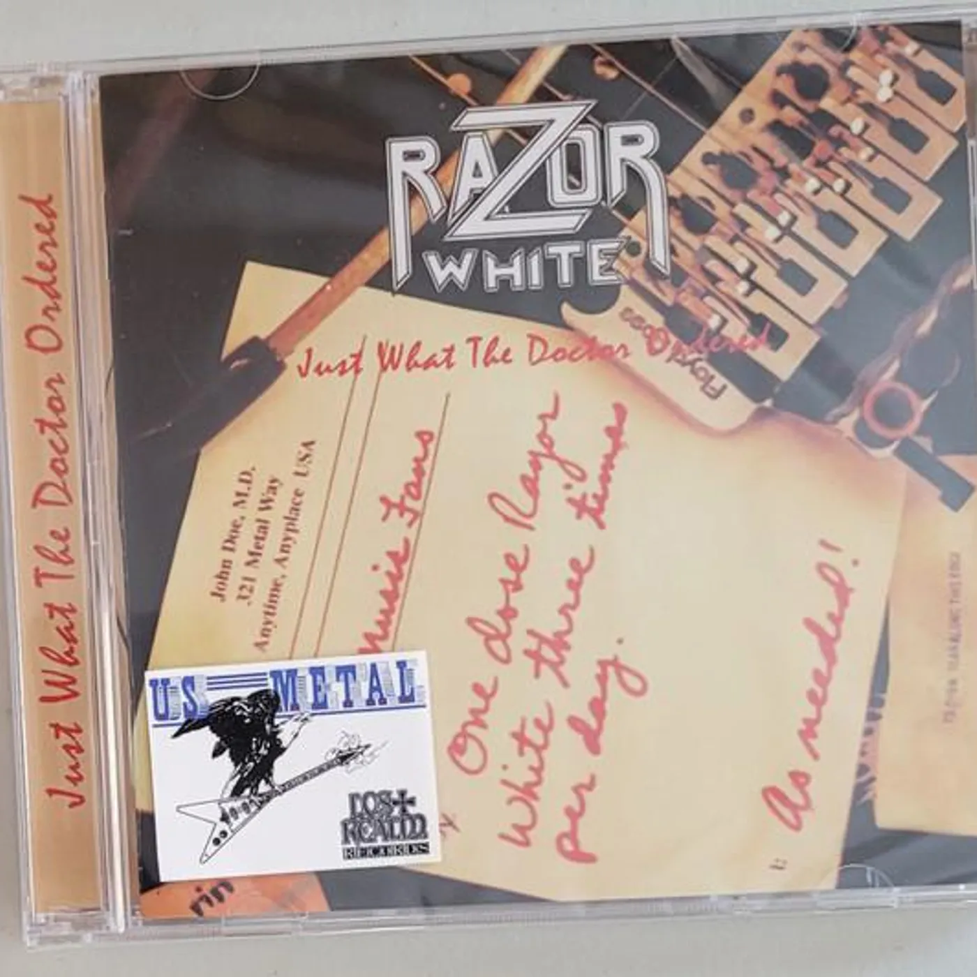 Razor White JUST WHAT THE DOCTOR ORDERED CD