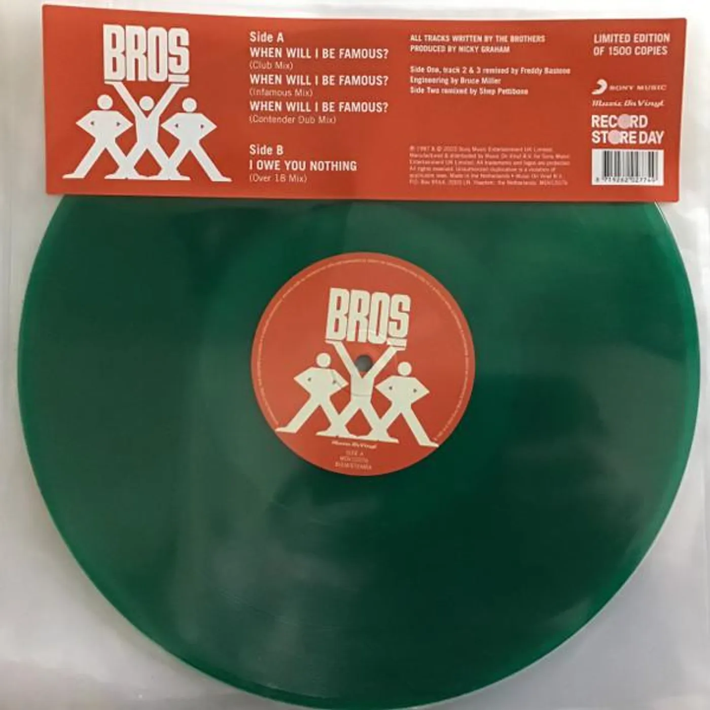 BROS WHEN WILL I BE FAMOUS Vinyl Record