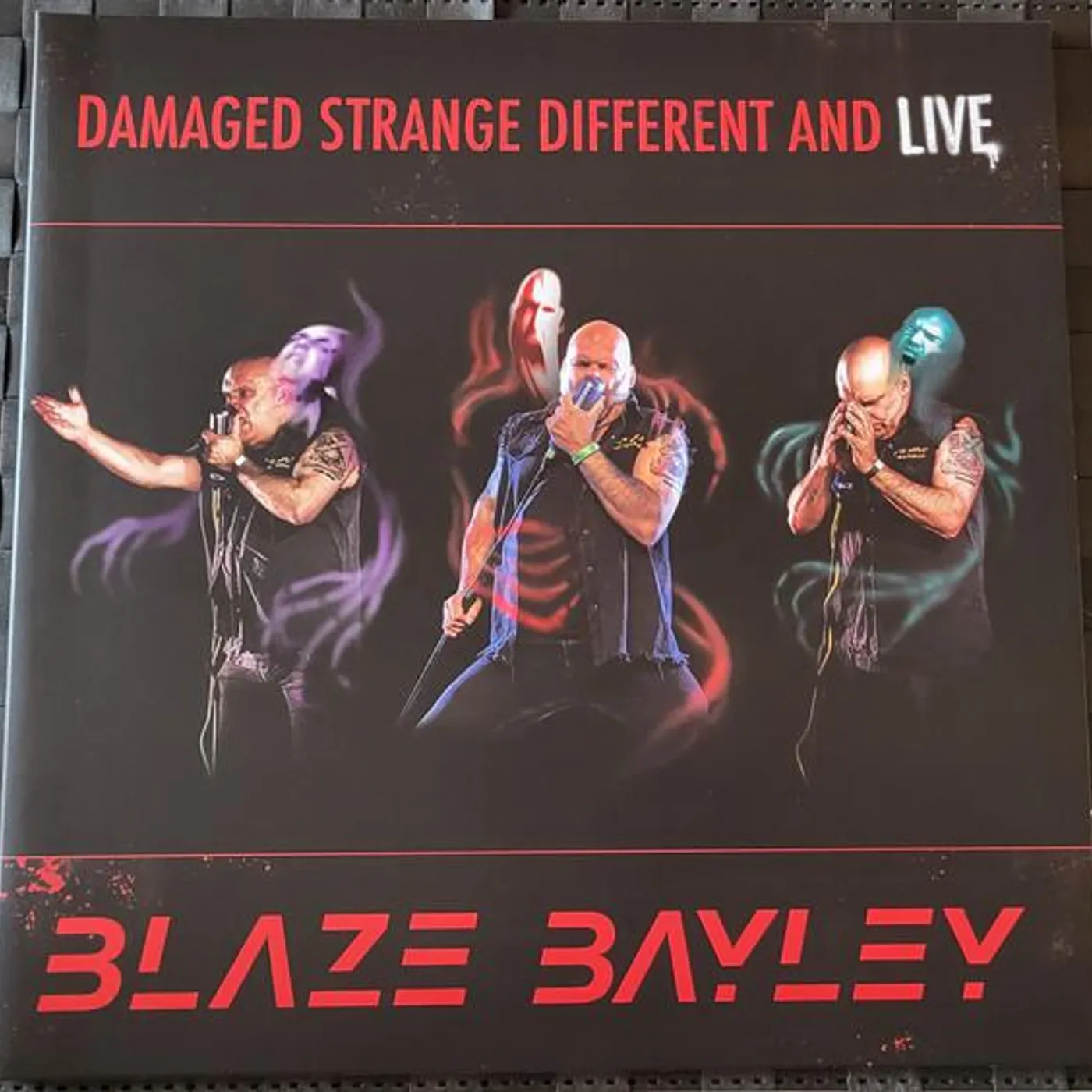 Blaze Bayley DAMAGED STRANGE DIFFERENT & LIVE Vinyl Record
