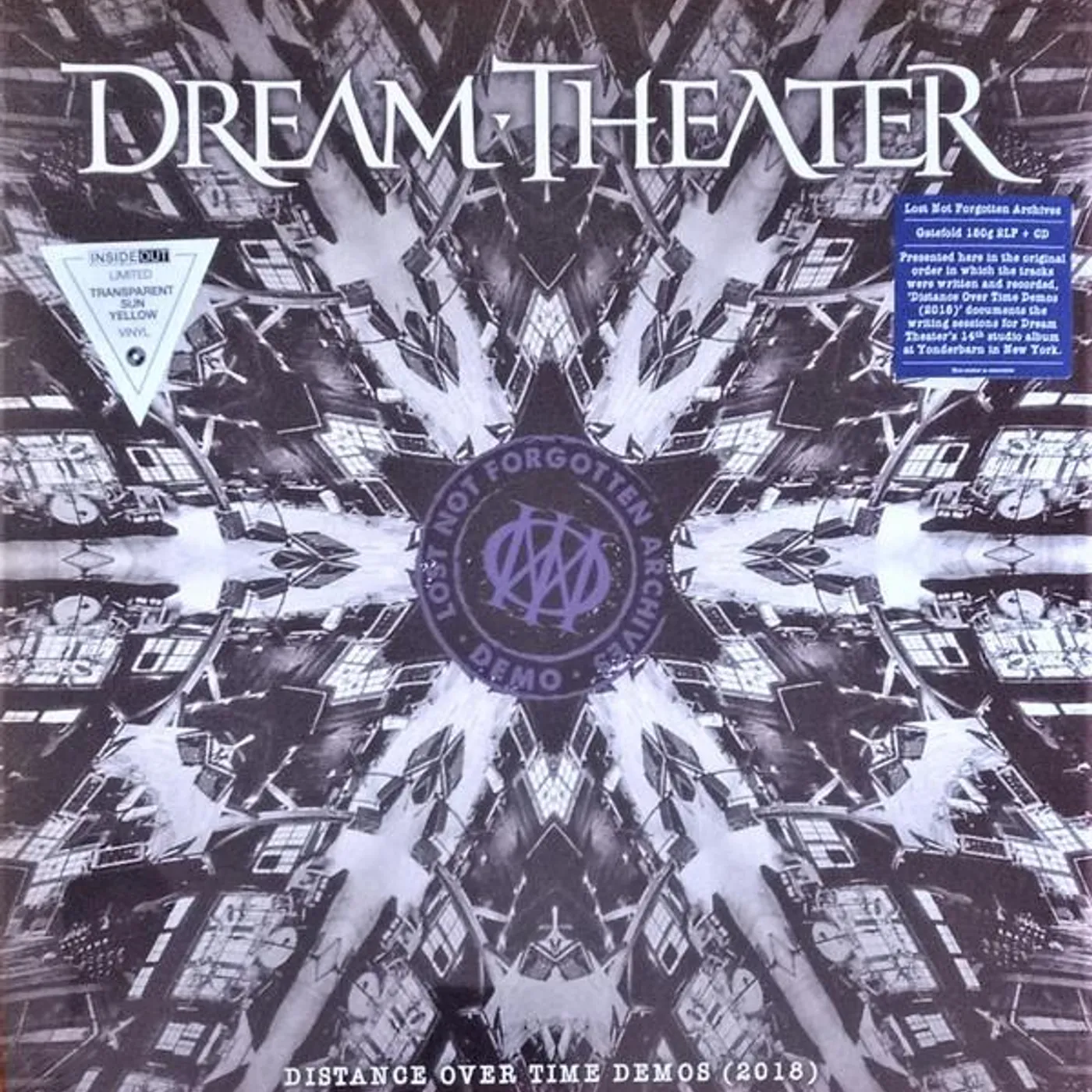 Dream Theater LOST NOT ARCHIVES: DISTANCE OVER TIME DEMOS (SUN YELLOW COLOR VINYL/3LP) Vinyl Record