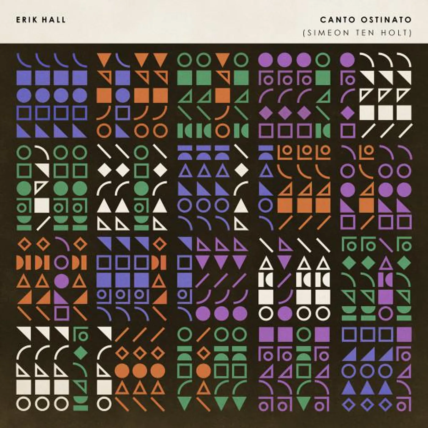 Erik Hall Canto Ostinato Vinyl Record