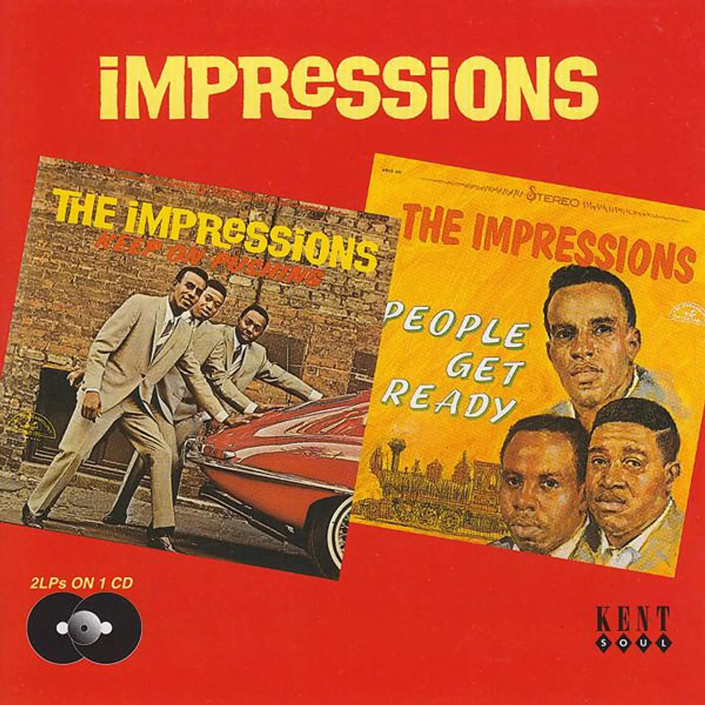 The Impressions KEEP ON PUSHING / PEOPLE GET READY CD