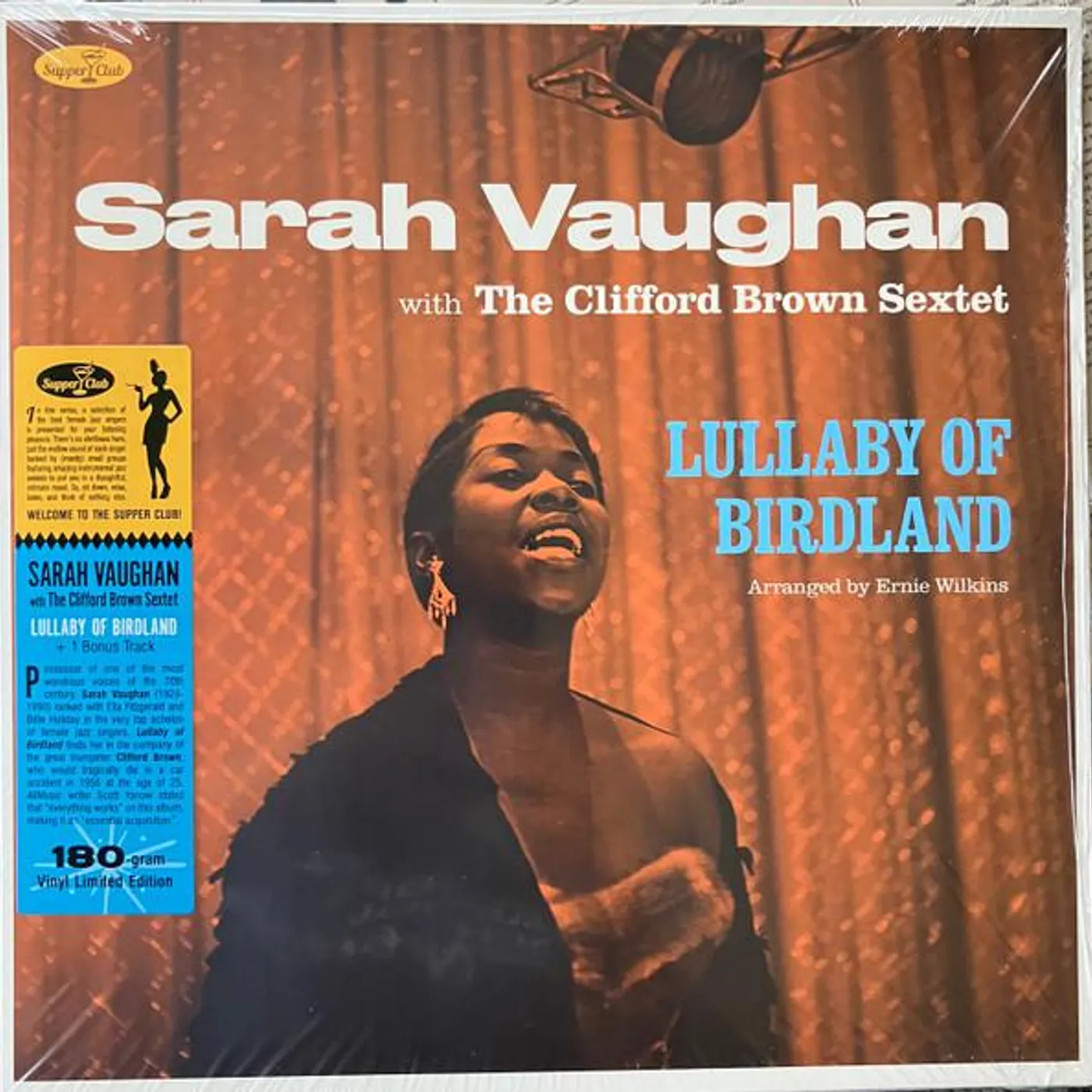 Sarah Vaughan & Clifford Brown LULLABY OF BIRDLAND Vinyl Record