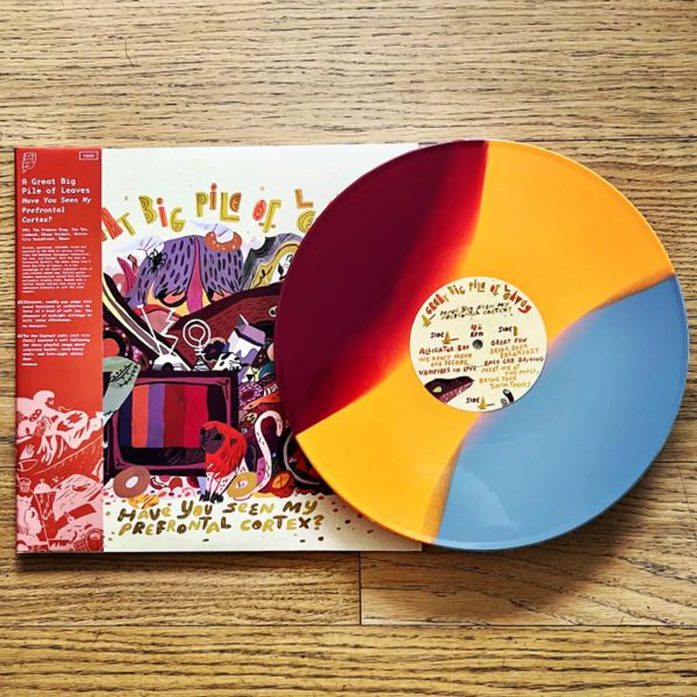 A Great Big Pile of Leaves Have You Seen My Prefrontal Cortex? (Tri Stripe) Vinyl Record