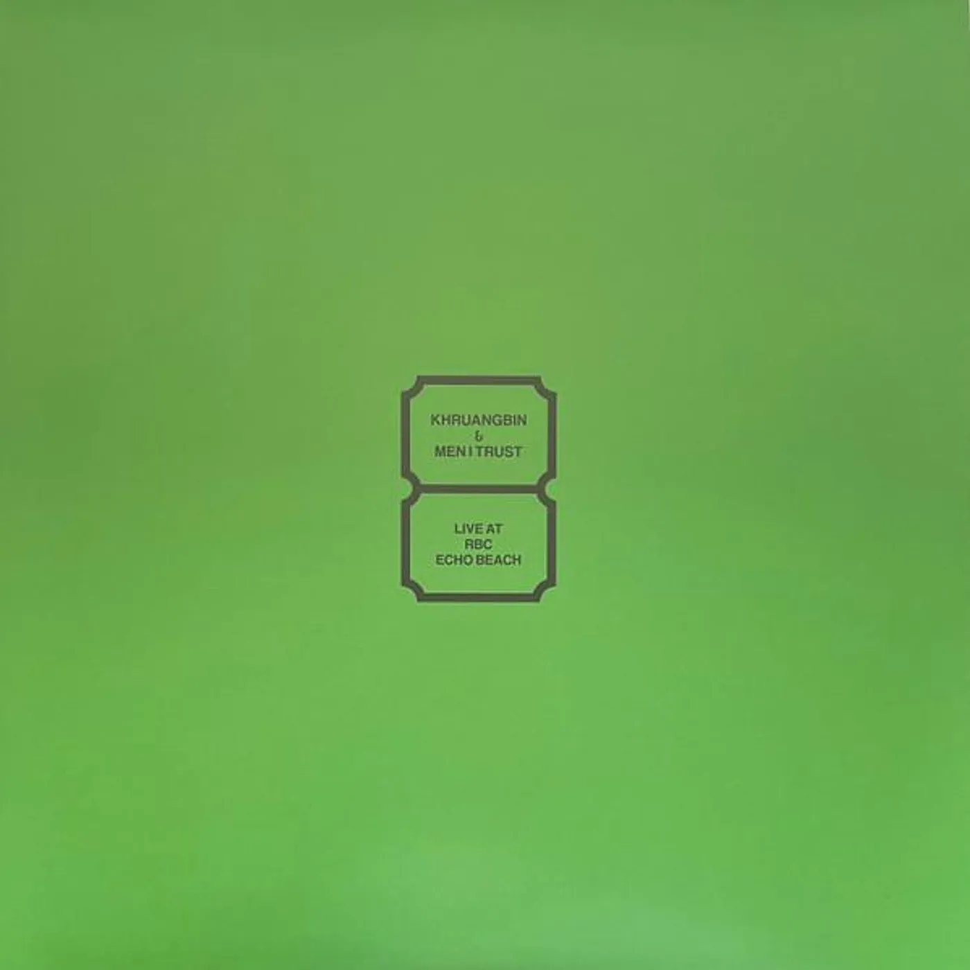 Khruangbin & Men I Trust LIVE AT RBC ECHO BEACH Vinyl Record