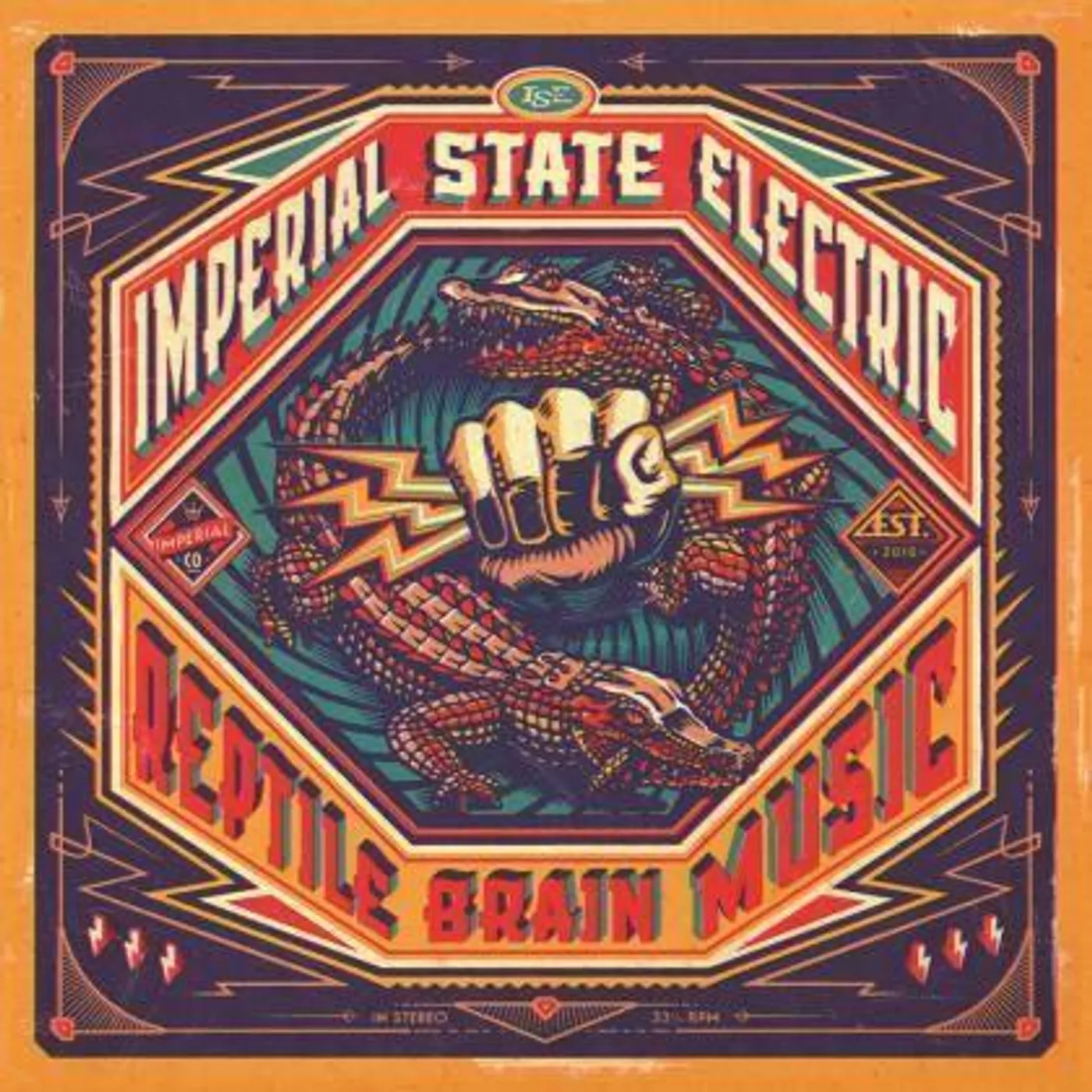 Imperial State Electric REPTILE BRAIN MUSIC (ORANGE VINYL) Vinyl Record