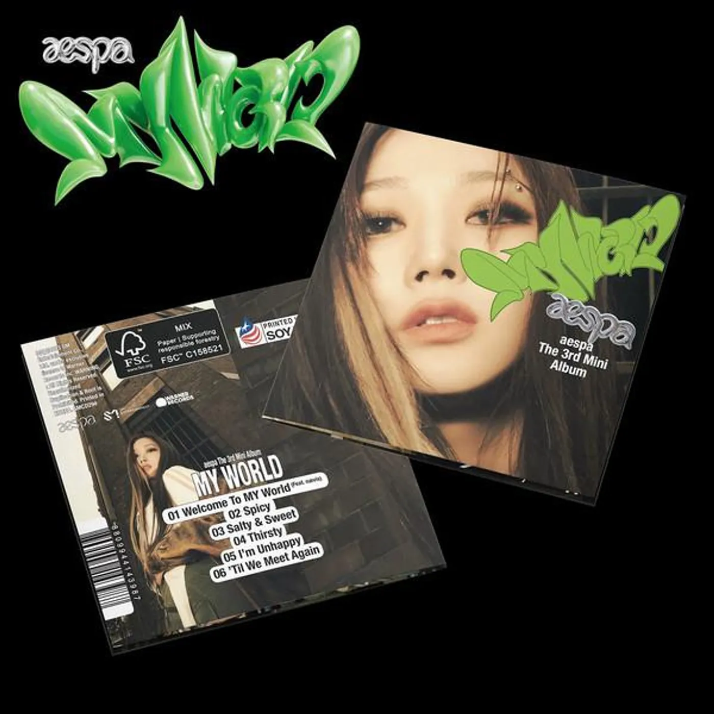 aespa MY WORLD (3RD MINI ALBUM/POSTER VERSION) CD