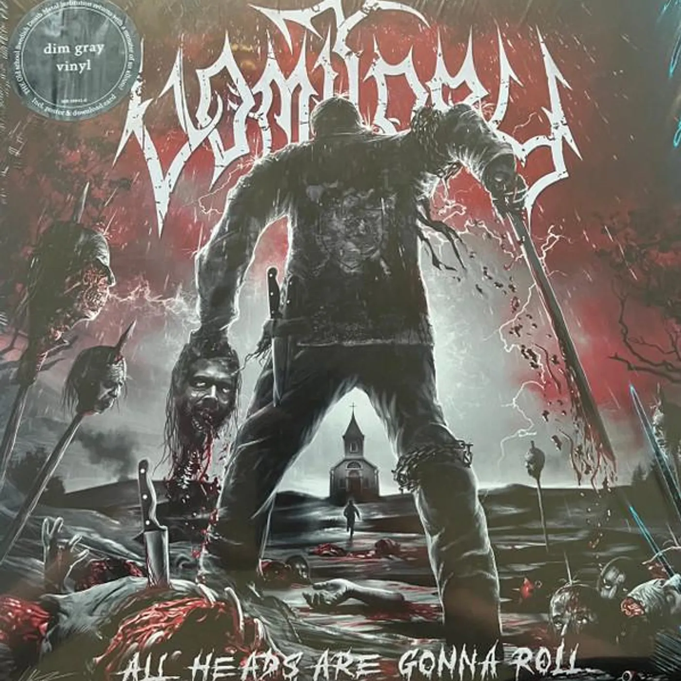 Vomitory ALL HEADS ARE GONNA ROLL (DIM GREY MARBLED VINYL) Vinyl Record