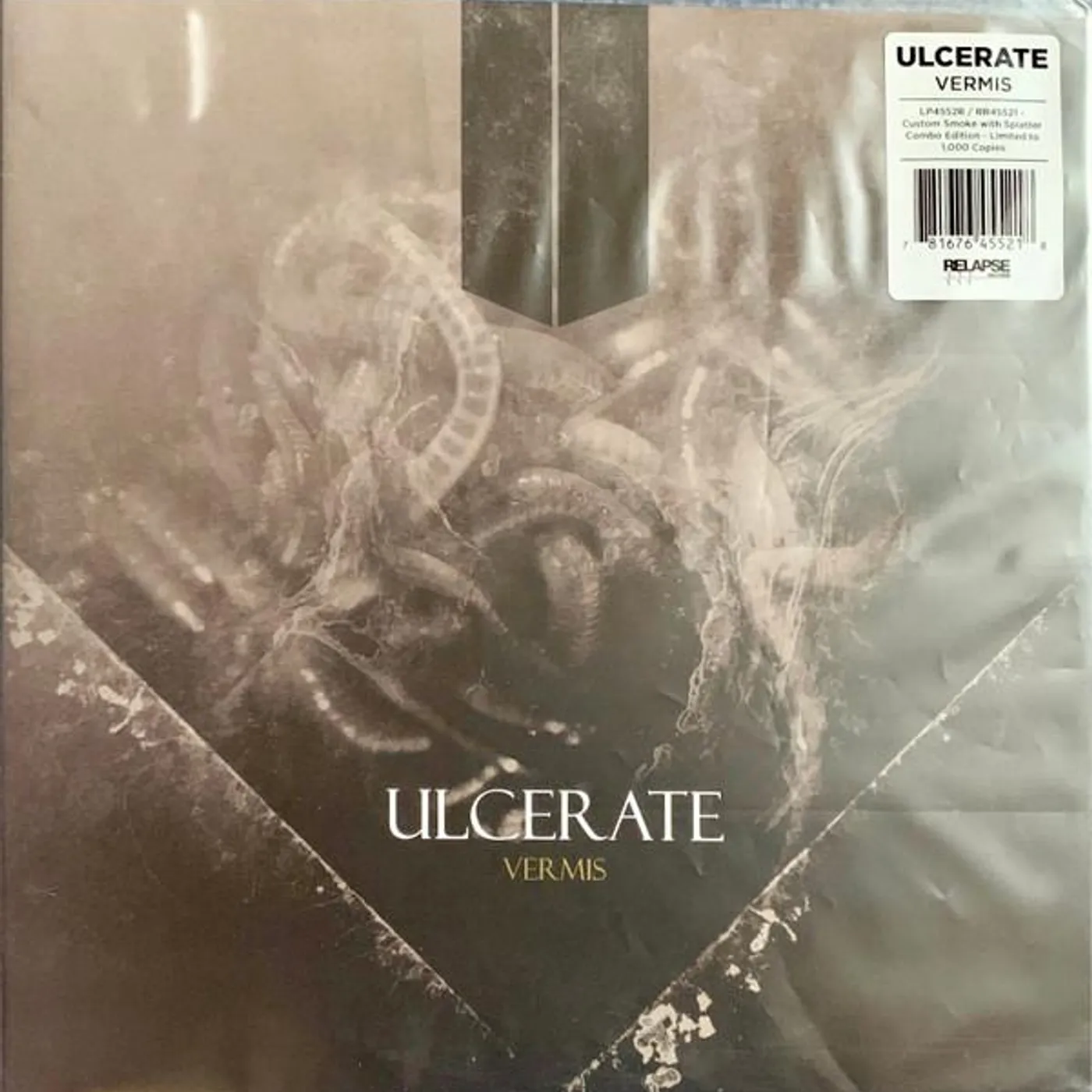 Ulcerate Vermis (2LP/Clear, Black, Gold, Silver Splatter Vinyl/Clear, Black, Gold Smoke, Gold Splatter) Vinyl Record