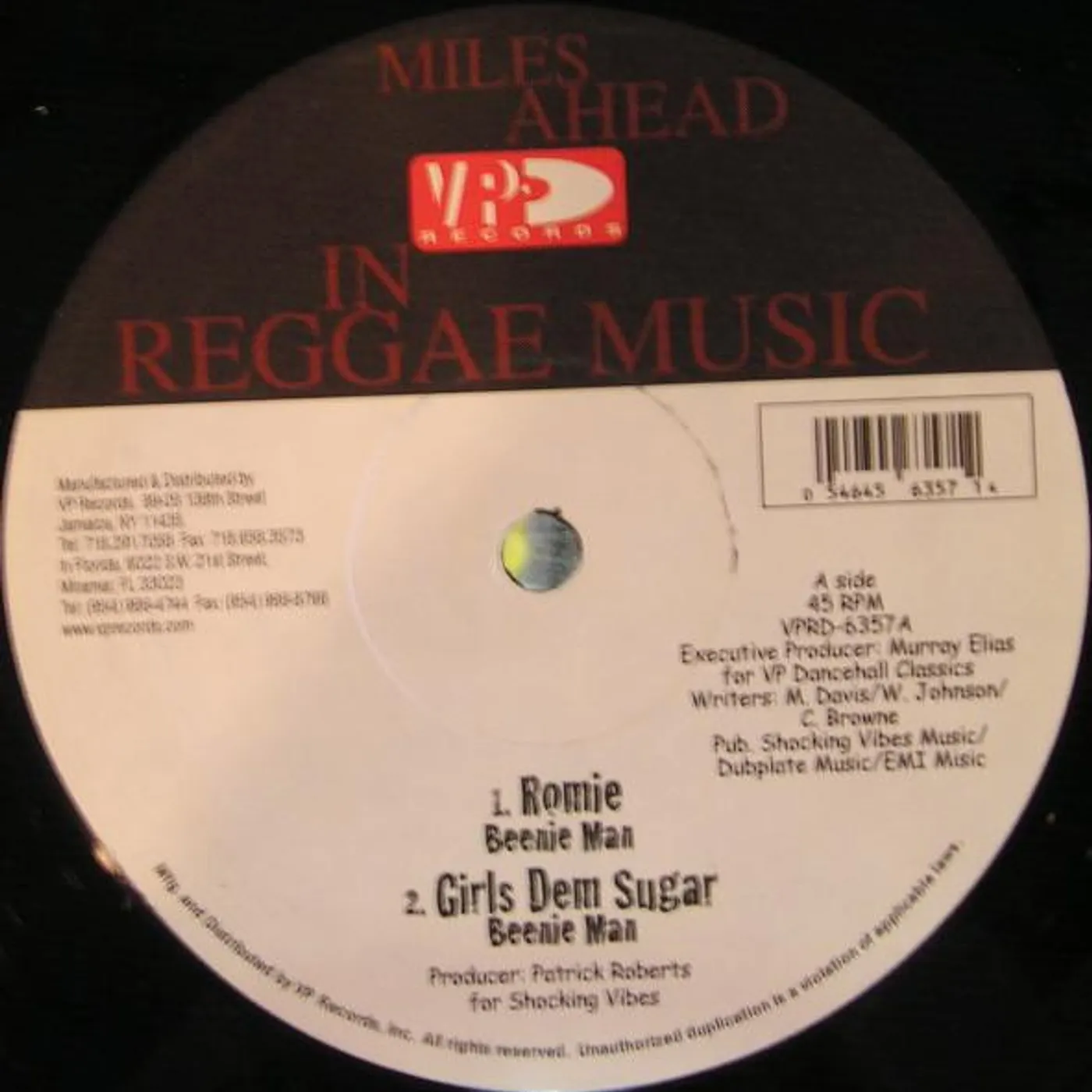 Beenie Man Romie Vinyl Record