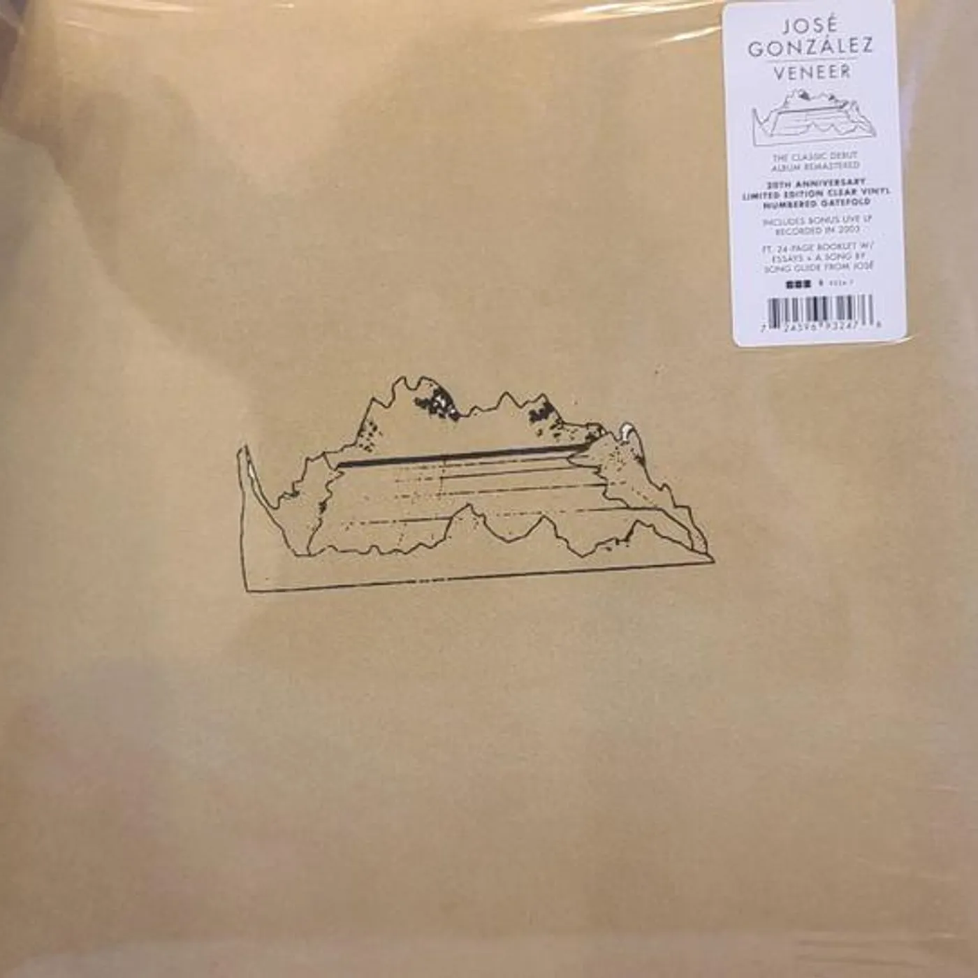 José González VENEER (20TH ANNIVERSARY/DELUXE/CLEAR VINYL/2LP) Vinyl Record