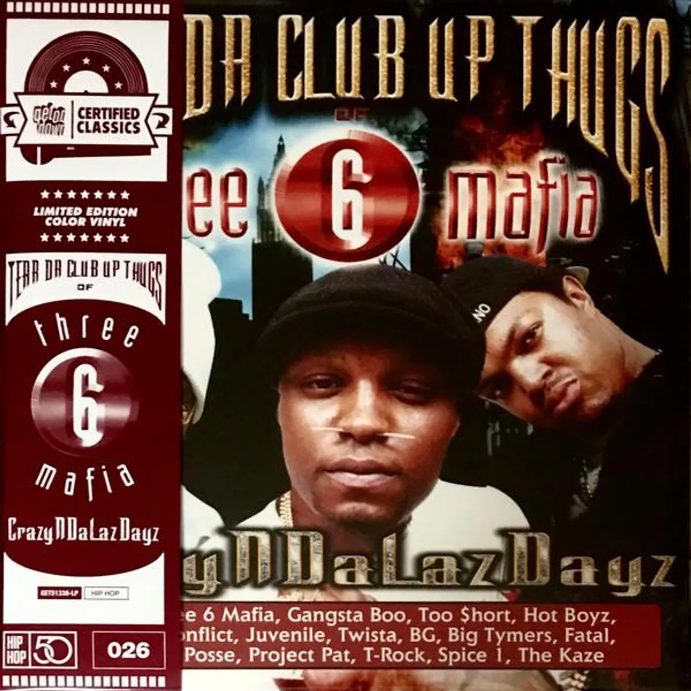 Tear Da Club Up Thugs Of Three 6 Mafia CRAZYNDALAZDAYZ (DRIED BLOOD RED VINYL/2LP) Vinyl Record