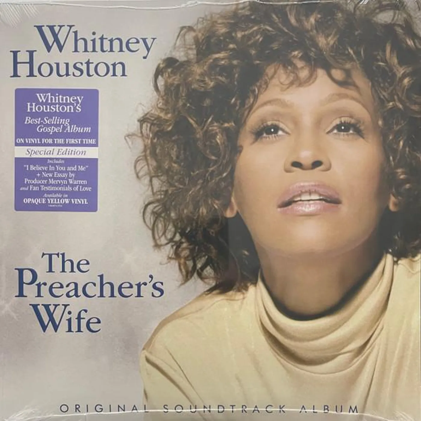 Whitney Houston Preacher's Wife (Yellow Vinyl/2LP) Vinyl Record