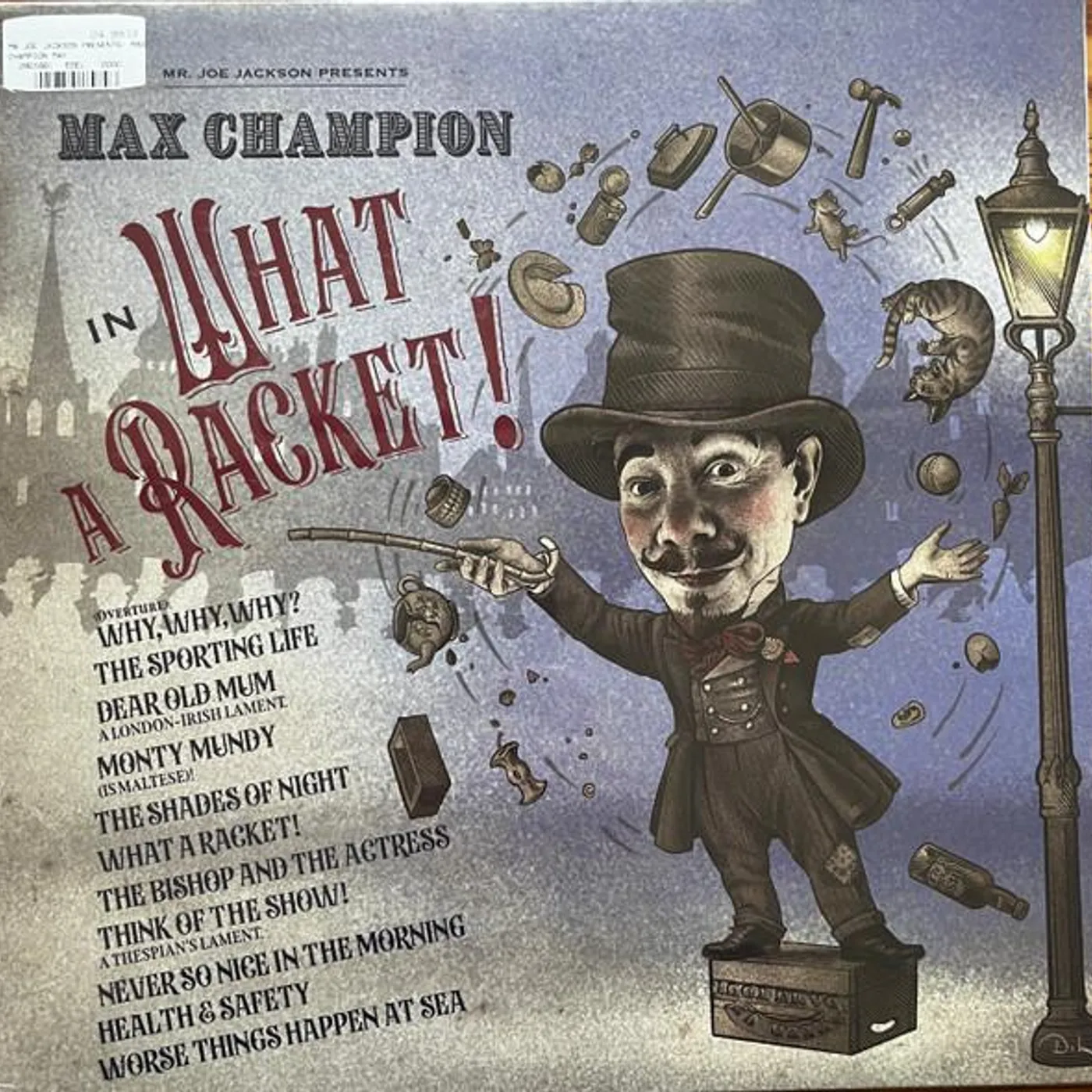 MR. JOE JACKSON PRESENTS MAX CHAMPION IN WHAT A RACKET! Vinyl Record