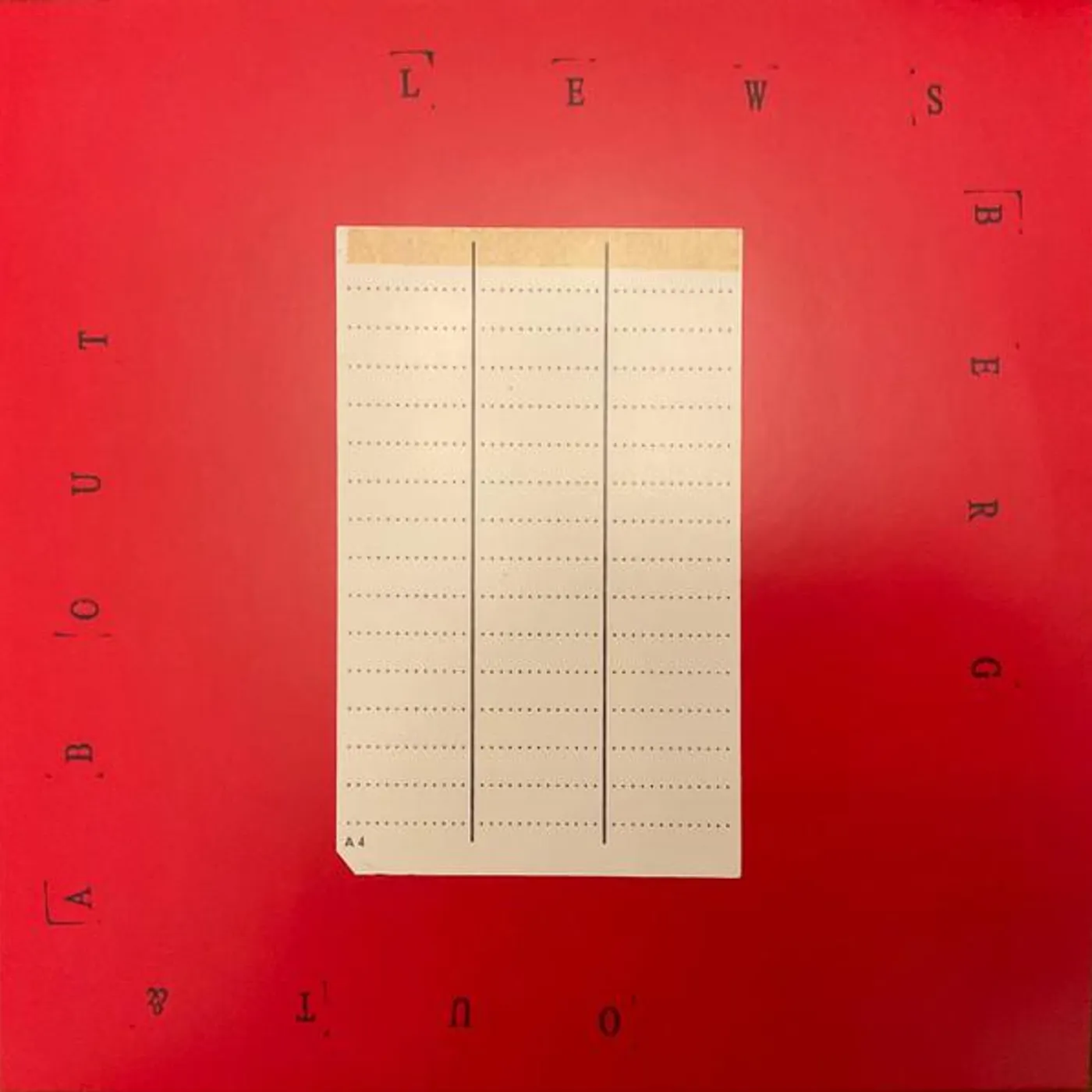 Lewsberg OUT & ABOUT Vinyl Record