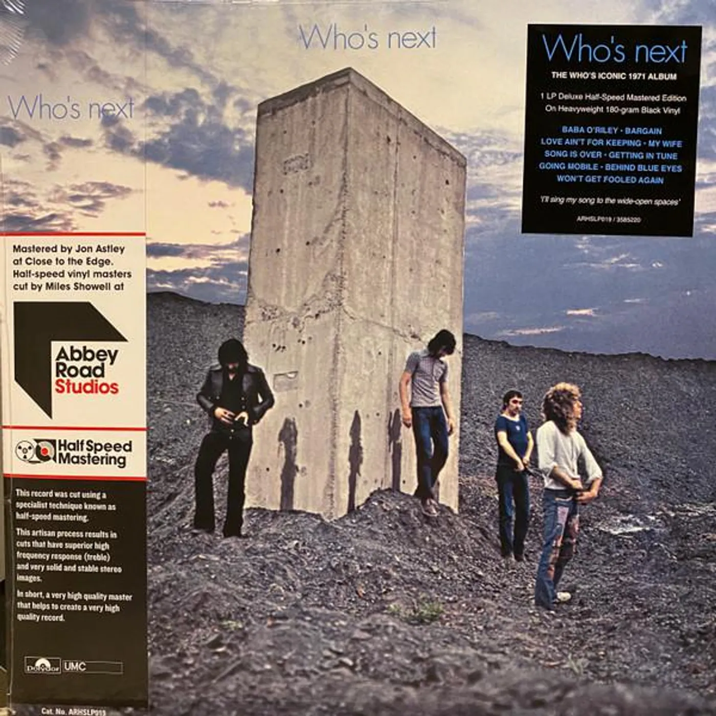 The Who'S NEXT (REMASTERED ORIGINAL ALBUM) (HALF-SPEED VINYL) Vinyl Record