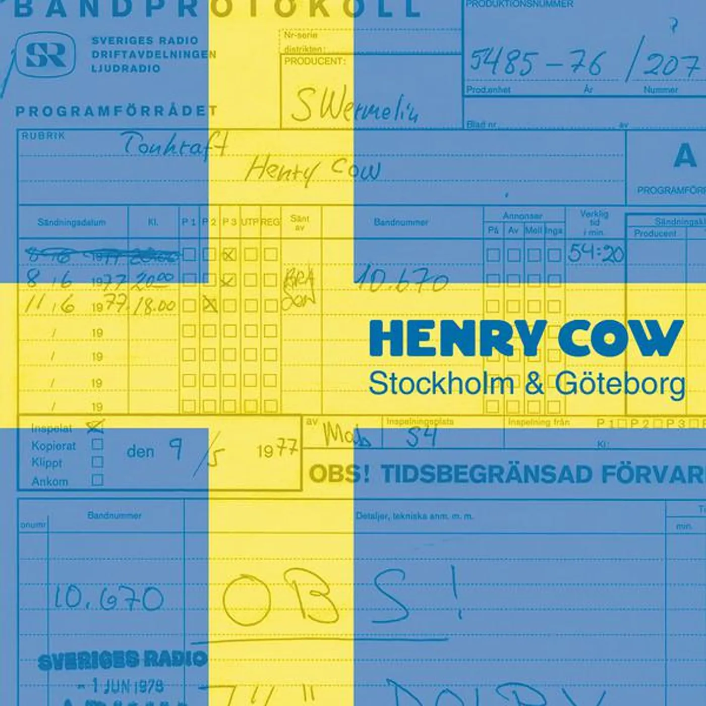 Henry Cow Stockholm & Goteborg (2LP) Vinyl Record