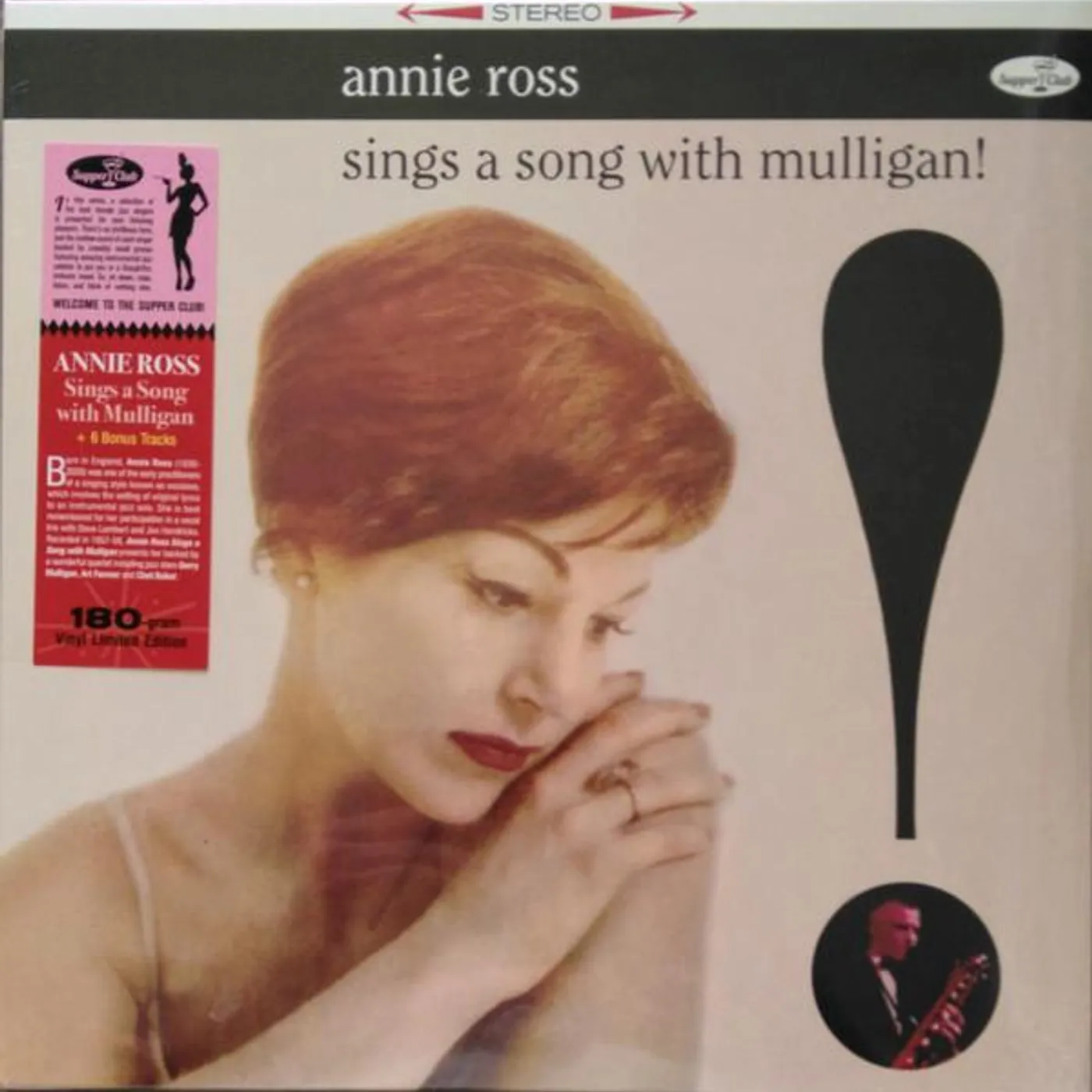 Annie Ross SINGS A SONG WITH MULLIGAN Vinyl Record