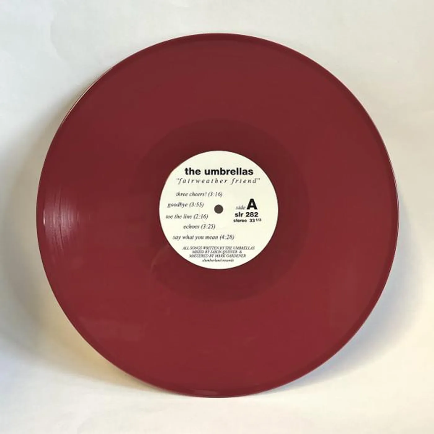 The Umbrellas FAIRWEATHER FRIEND (WINE RED VINYL) Vinyl Record