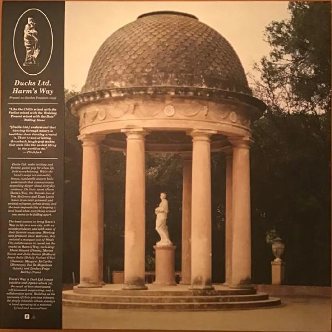 Ducks Ltd. HARM'S WAY (GARDEN FOUNTAIN VINYL) Vinyl Record