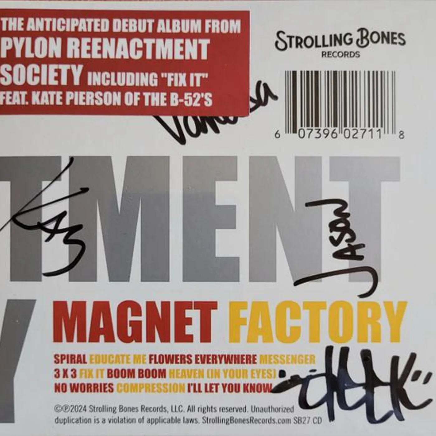 Pylon Reenactment Society MAGNET FACTORY (SIGNED) CD