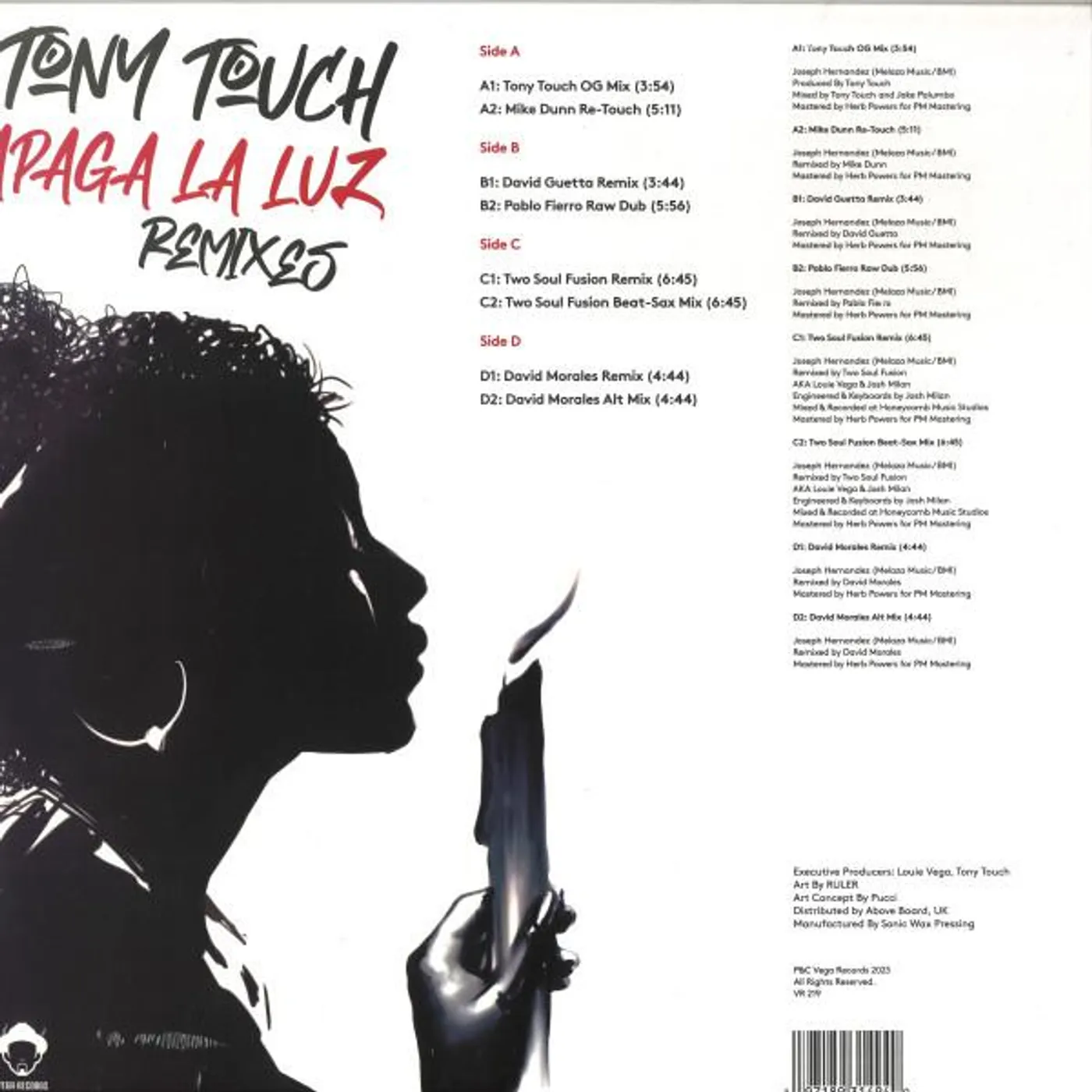 Tony Touch APAGA LA LUZ (REMIXES) Vinyl Record