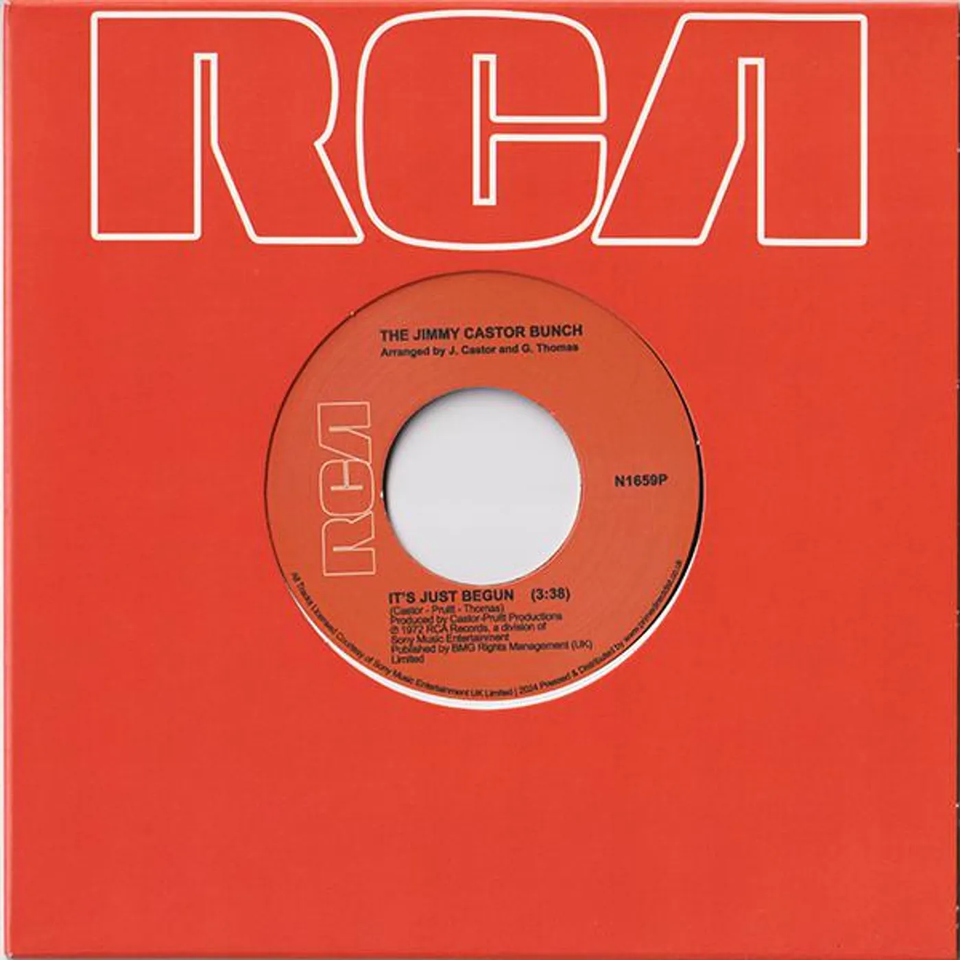 Jimmy Castor IT'S JUST BEGUN / TROGLODYTE Vinyl Record