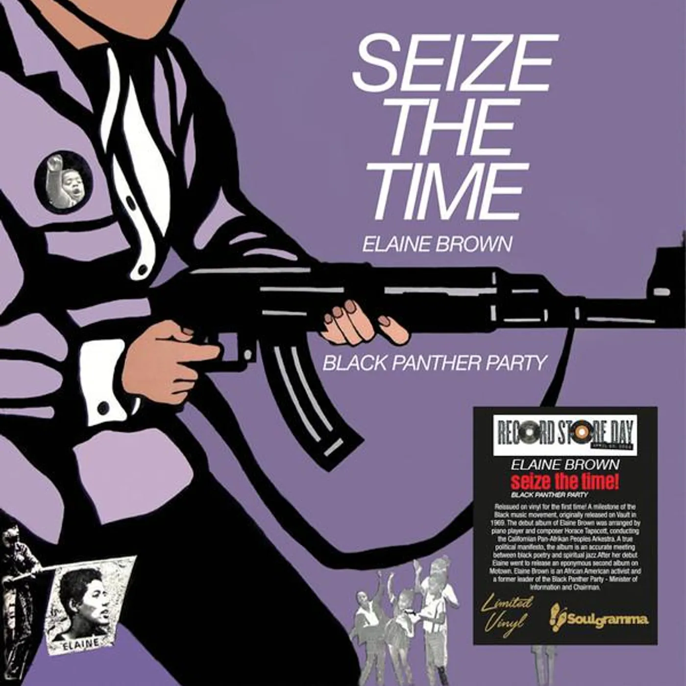 Elaine Brown SEIZE THE TIME / BLACK PANTHER PARTY Vinyl Record