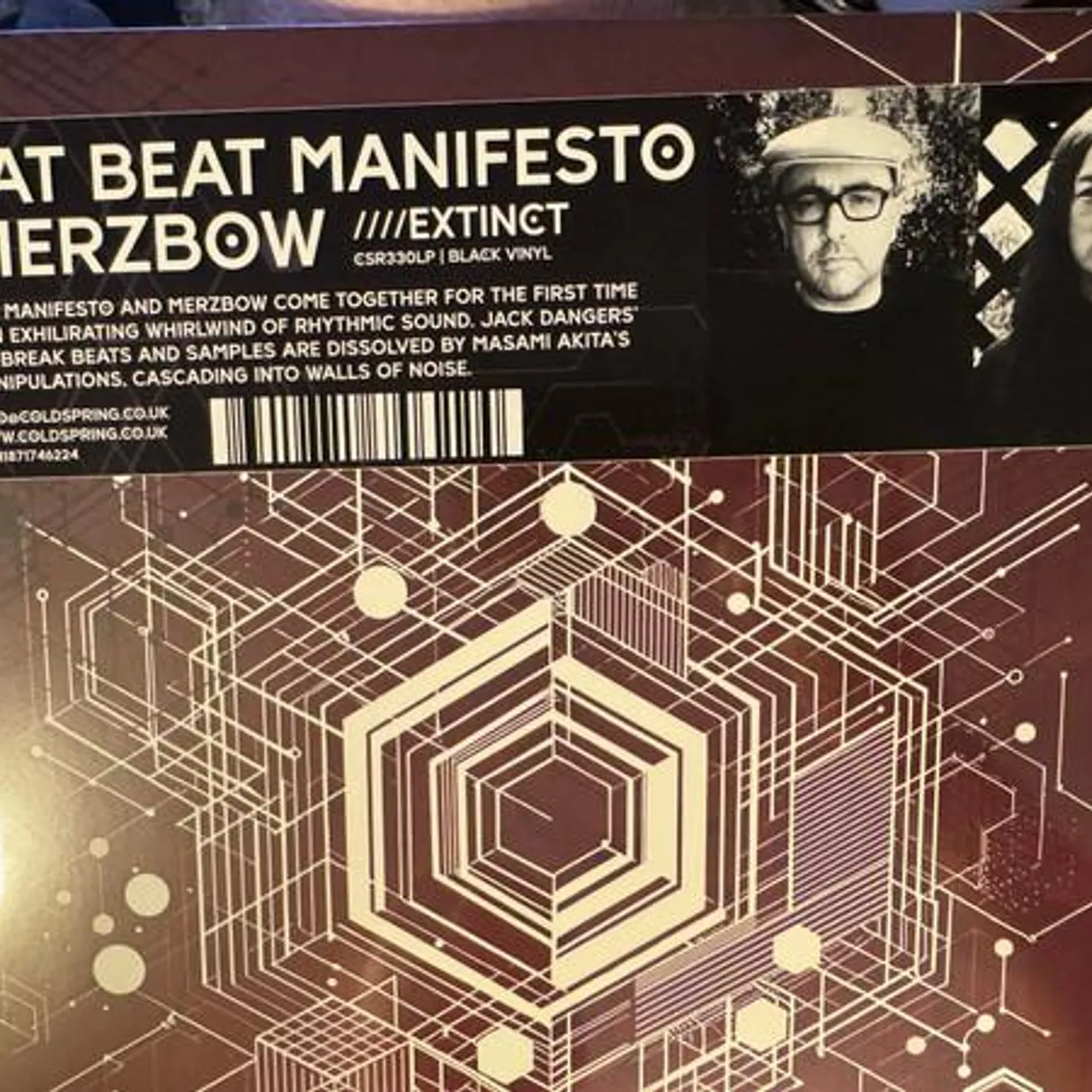 Meat Beat Manifesto & Merzbow EXTINCT Vinyl Record