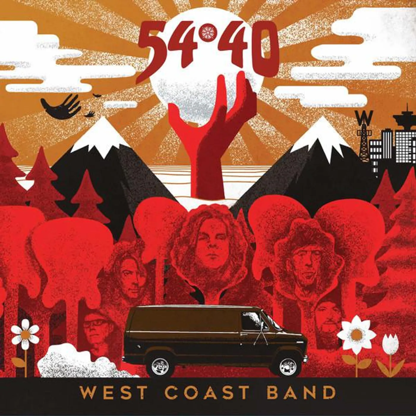 54-40 WEST COAST BAND Vinyl Record