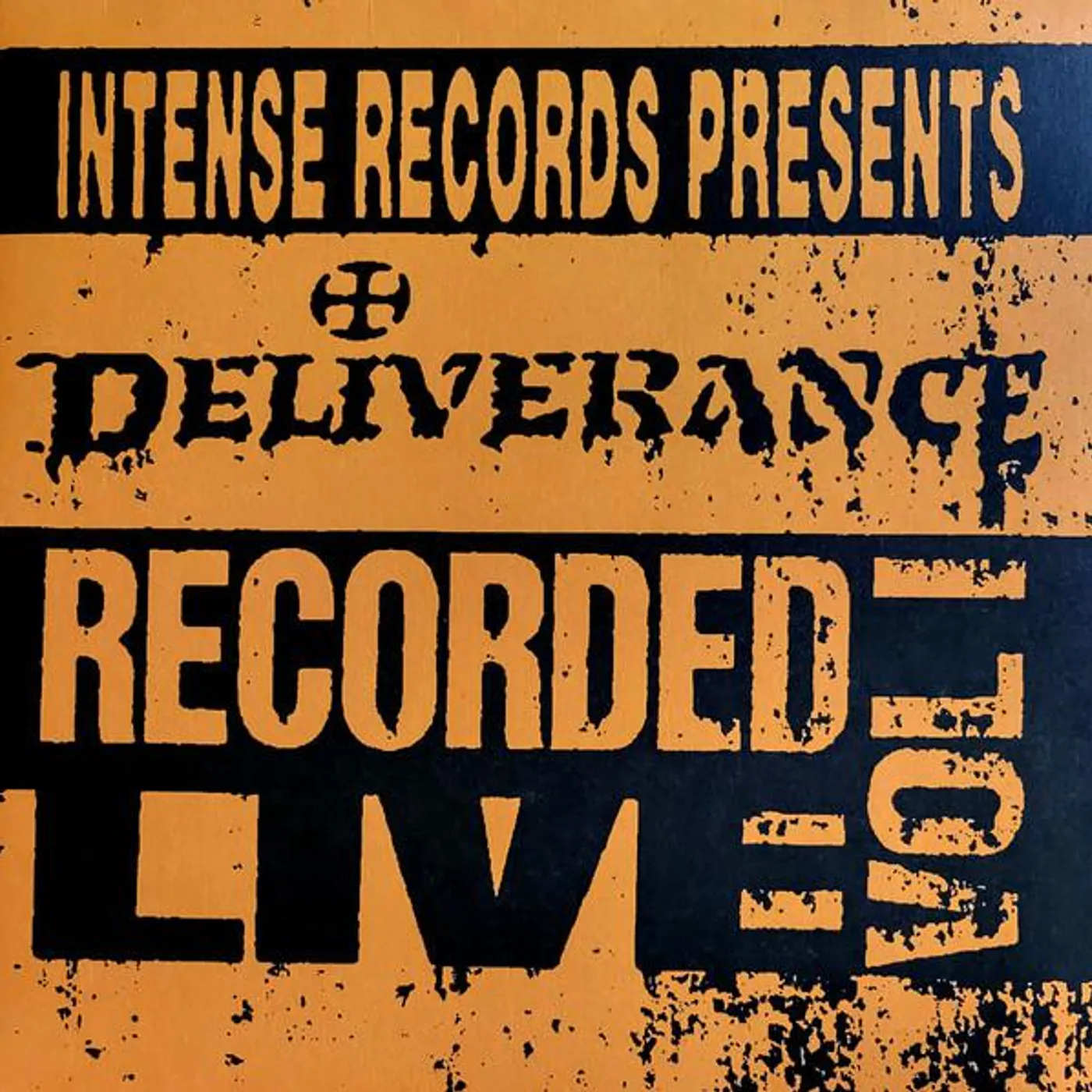 Deliverance INTENSE SERIES LIVE VOL. 1 (ORANGE VINYL) Vinyl Record