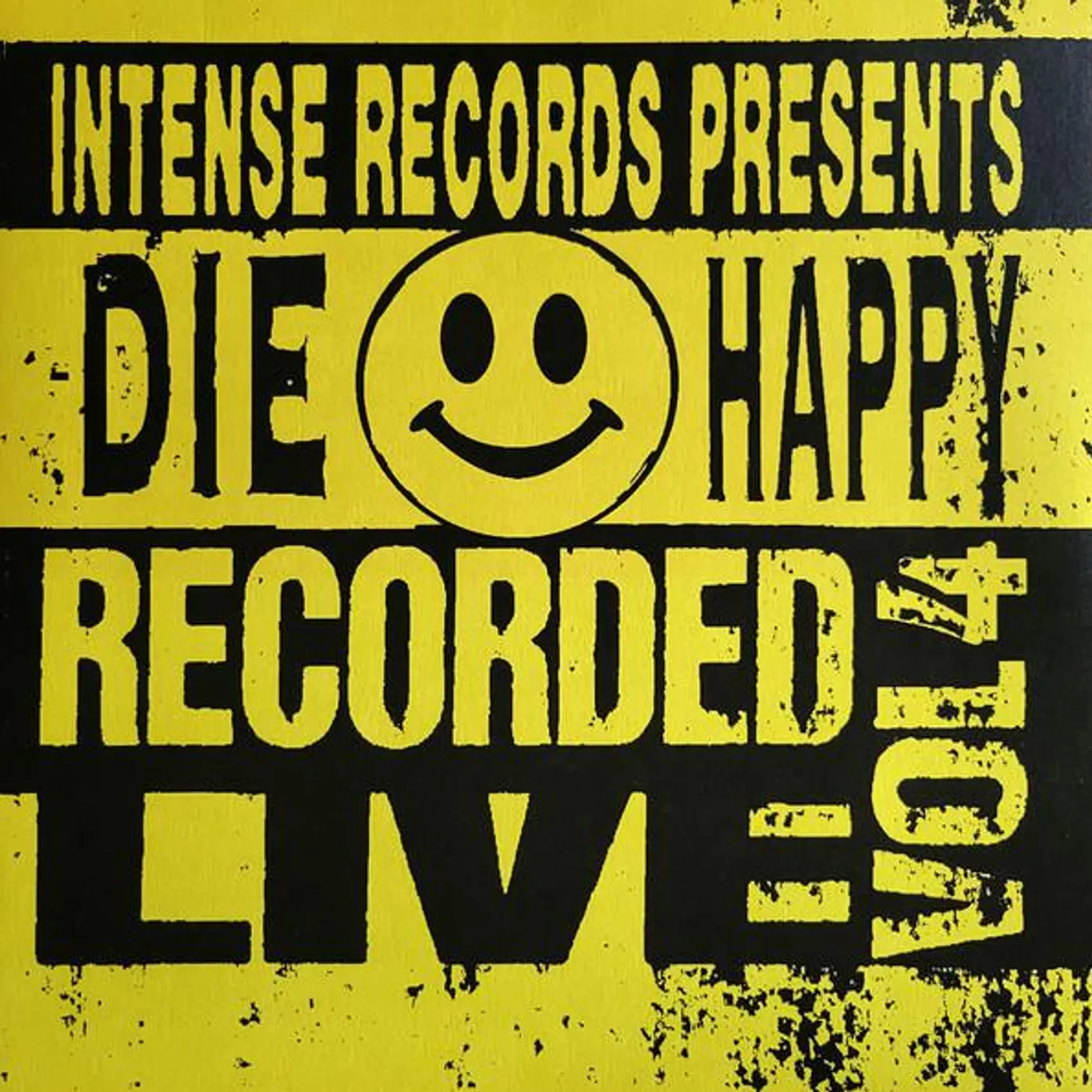 Die Happy INTENSE SERIES LIVE VOL. 4 (YELLOW VINYL) Vinyl Record