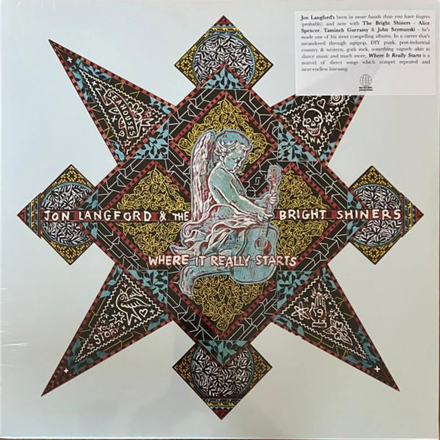 Jon Langford & The Bright Shiners WHERE IT REALLY STARTS Vinyl Record