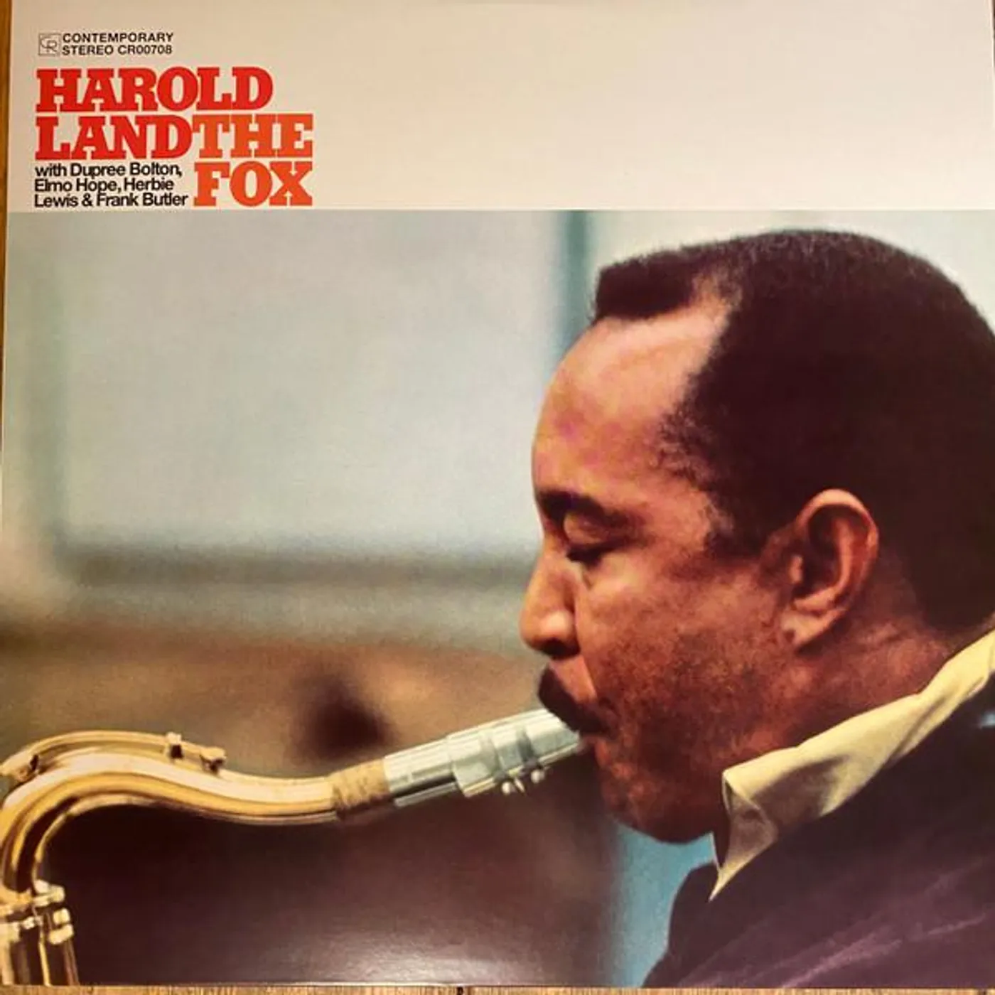Harold Land FOX (CONTEMPORARY RECORDS ACOUSTIC SOUNDS SERIES) Vinyl Record