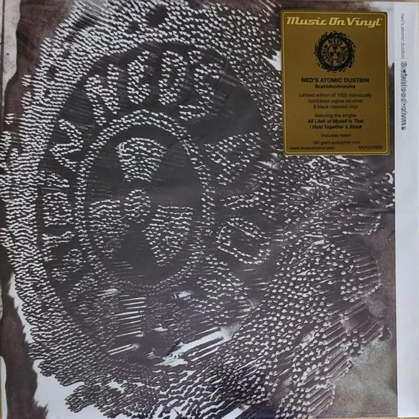 Ned's Atomic Dustbin Brainbloodvolume (Silver & Black Marbled Vinyl/180G) Vinyl Record