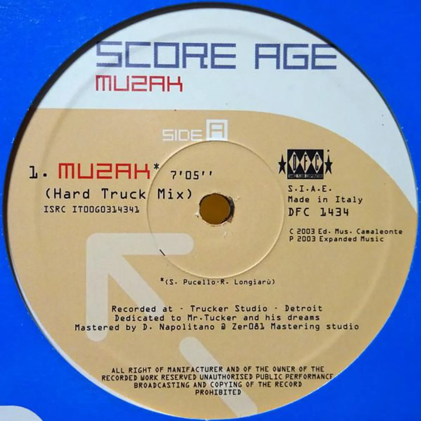 Score Age Muzak Vinyl Record