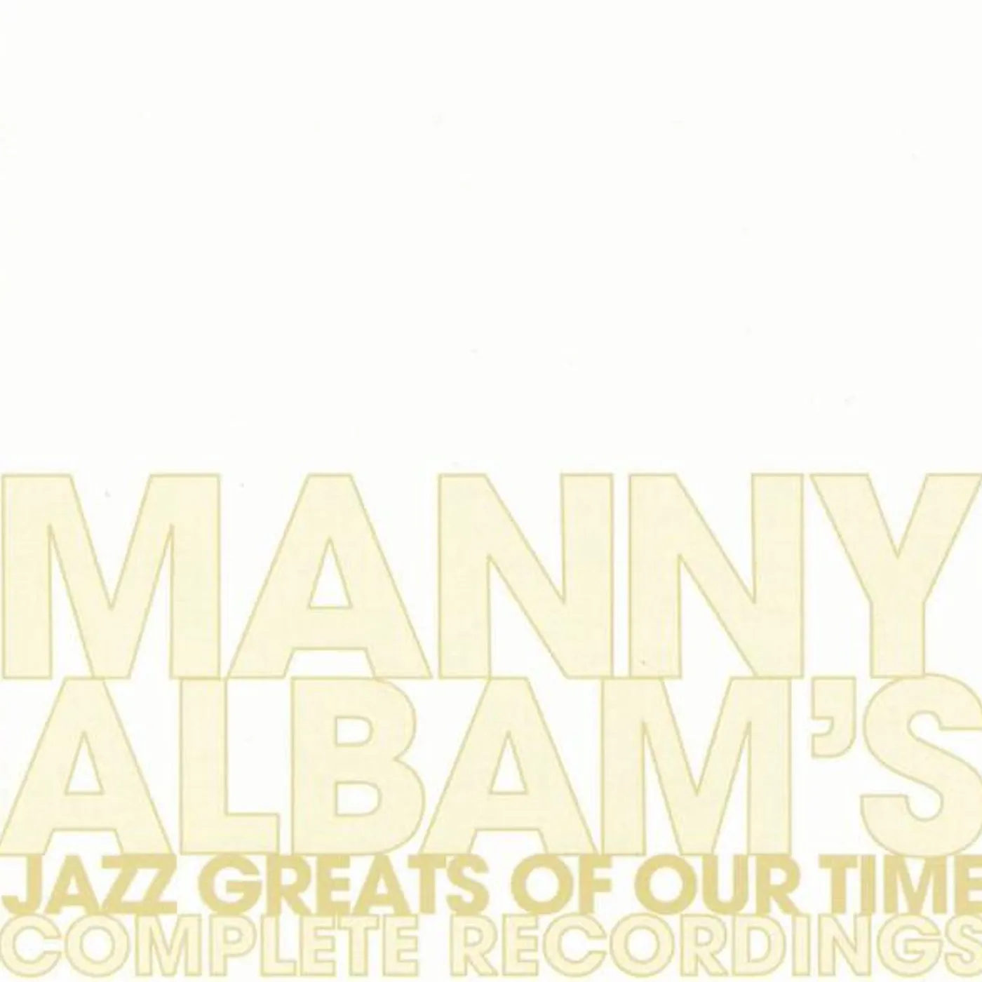 Manny Albam JAZZ GREATS OF OUR TIME COMPLETE RECORDING CD