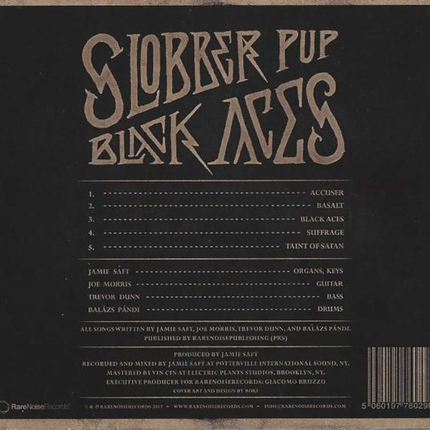 Slobber Pup BLACK ACES CD