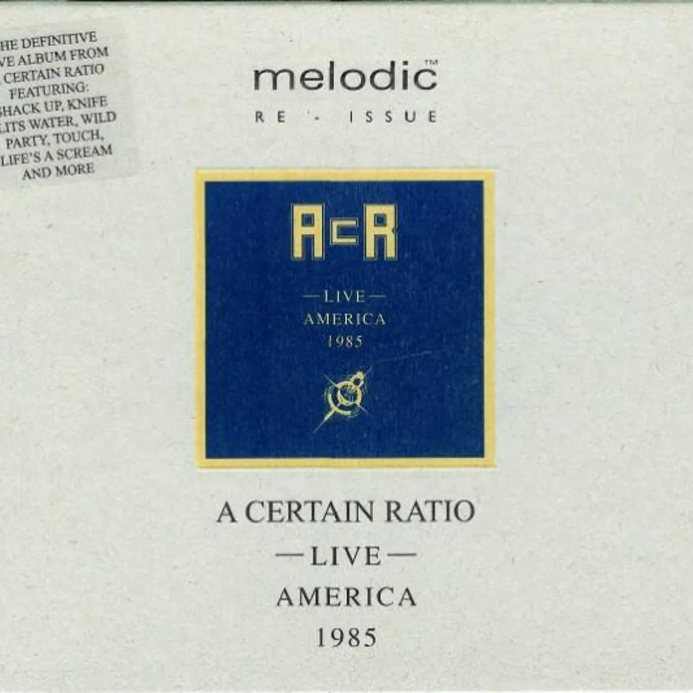 A Certain Ratio LIVE AMERICA 1985 CD