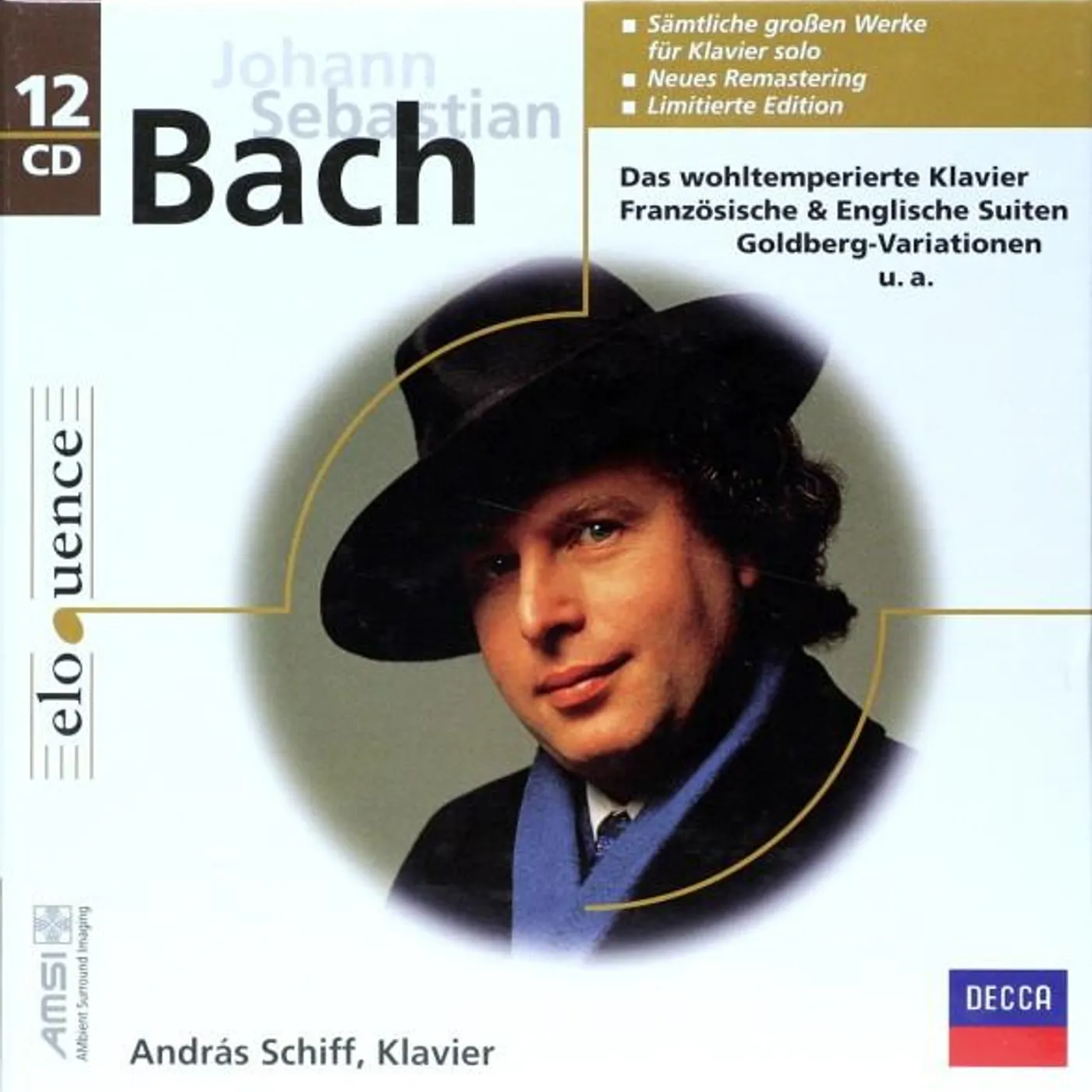 Johann Sebastian Bach SAMTLICHE GROSSEN WERKE F FUR KLAVIER SOLO/ANDRAS SCHIFF CD