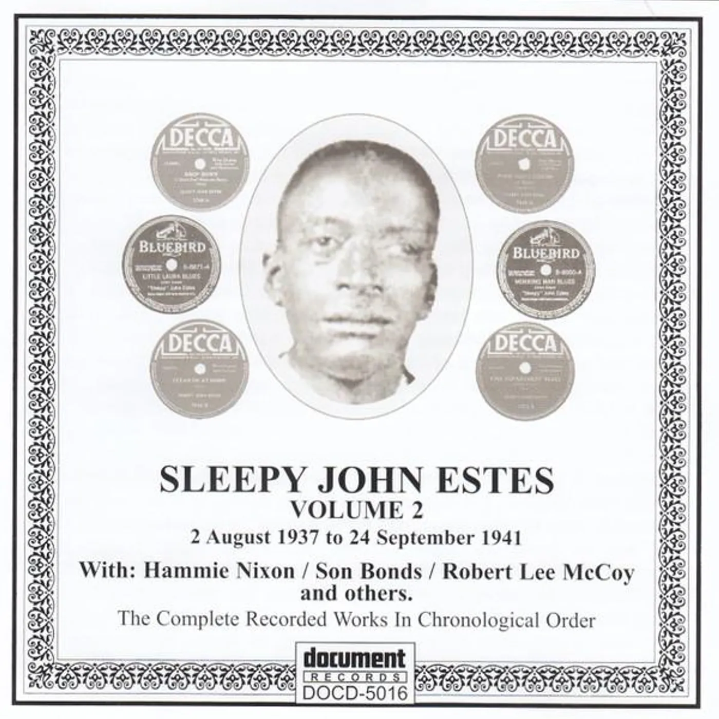 Sleepy John Estes COMPLETE RECORDINGS VOLUME 2: 1937-1941 CD