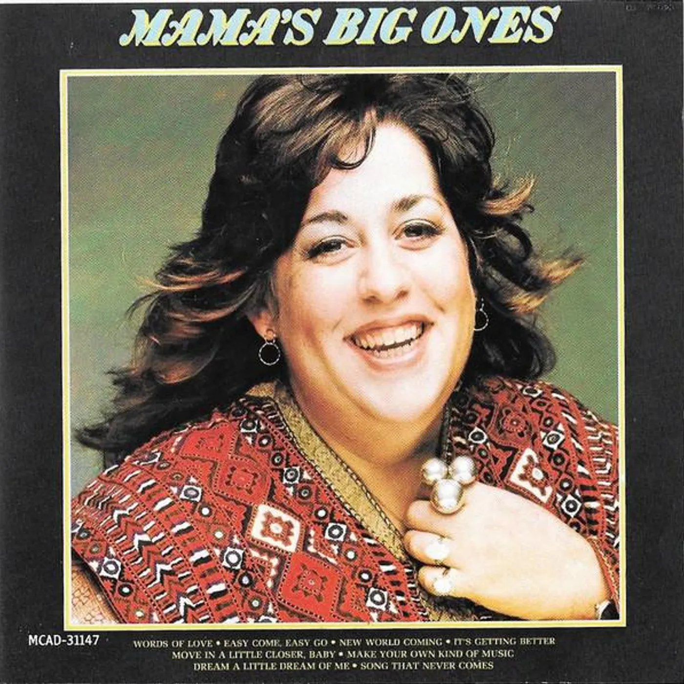 Mama Cass MAMA'S BIG ONES: HER GREATEST HITS CD
