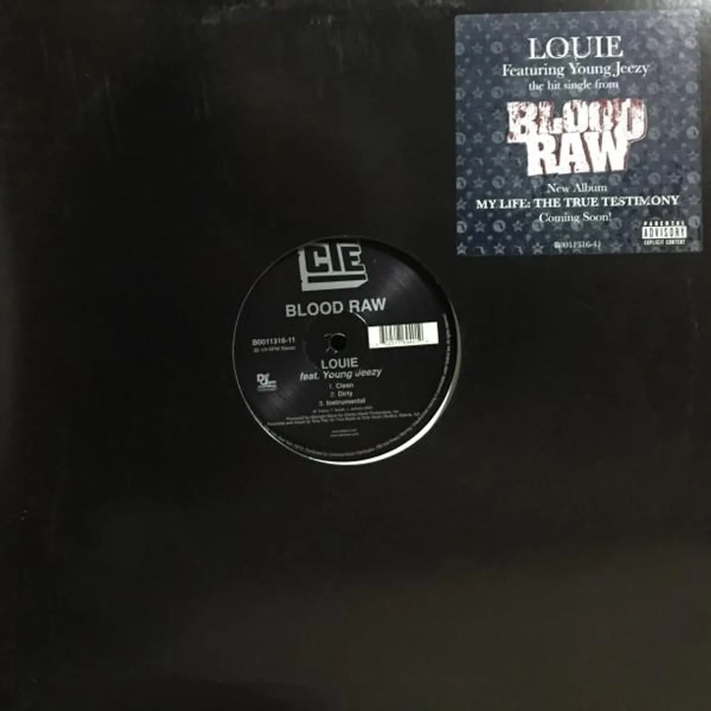 Louie BLOOD RAW (X3) Vinyl Record