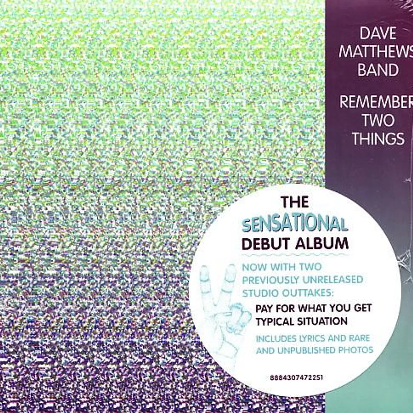 Dave Matthews Band REMEMBER TWO THINGS CD