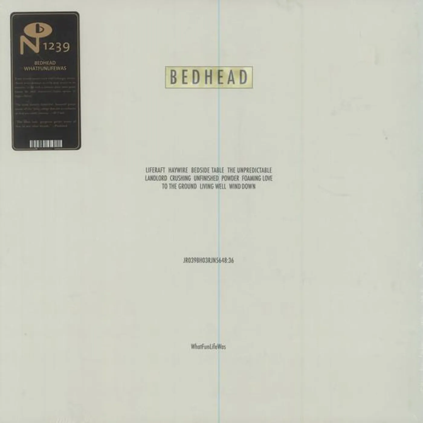 Bedhead WHATFUNLIFEWAS Vinyl Record